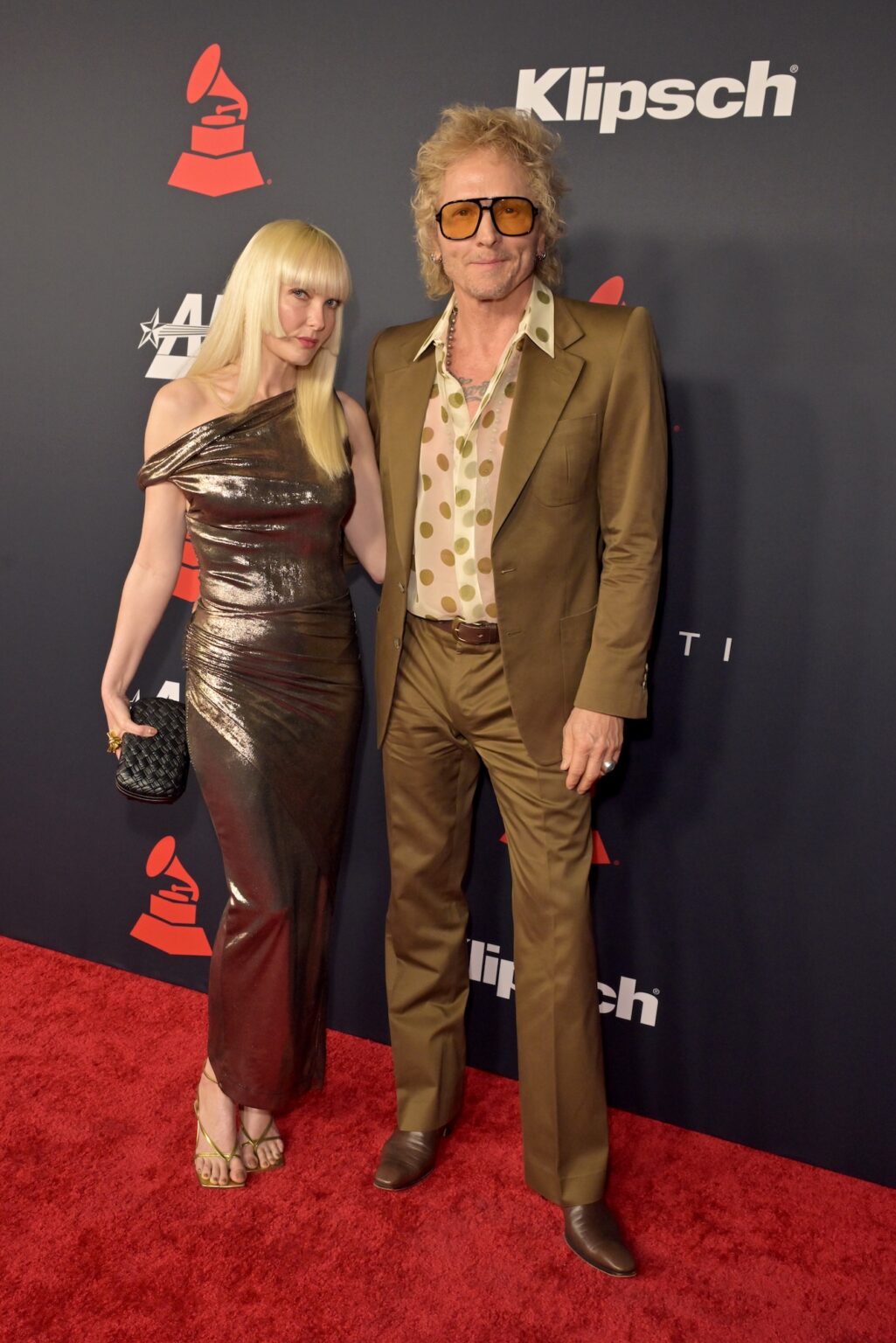 LOS ANGELES, CALIFORNIA - JANUARY 30: (L-R) Ace Harper and Matt Sorum attend 2026 MusiCares Person of the Year Honoring Mariah Carey on January 30, 2026 in Los Angeles, California. (Photo by Lester Cohen/Getty Images for The Recording Academy)