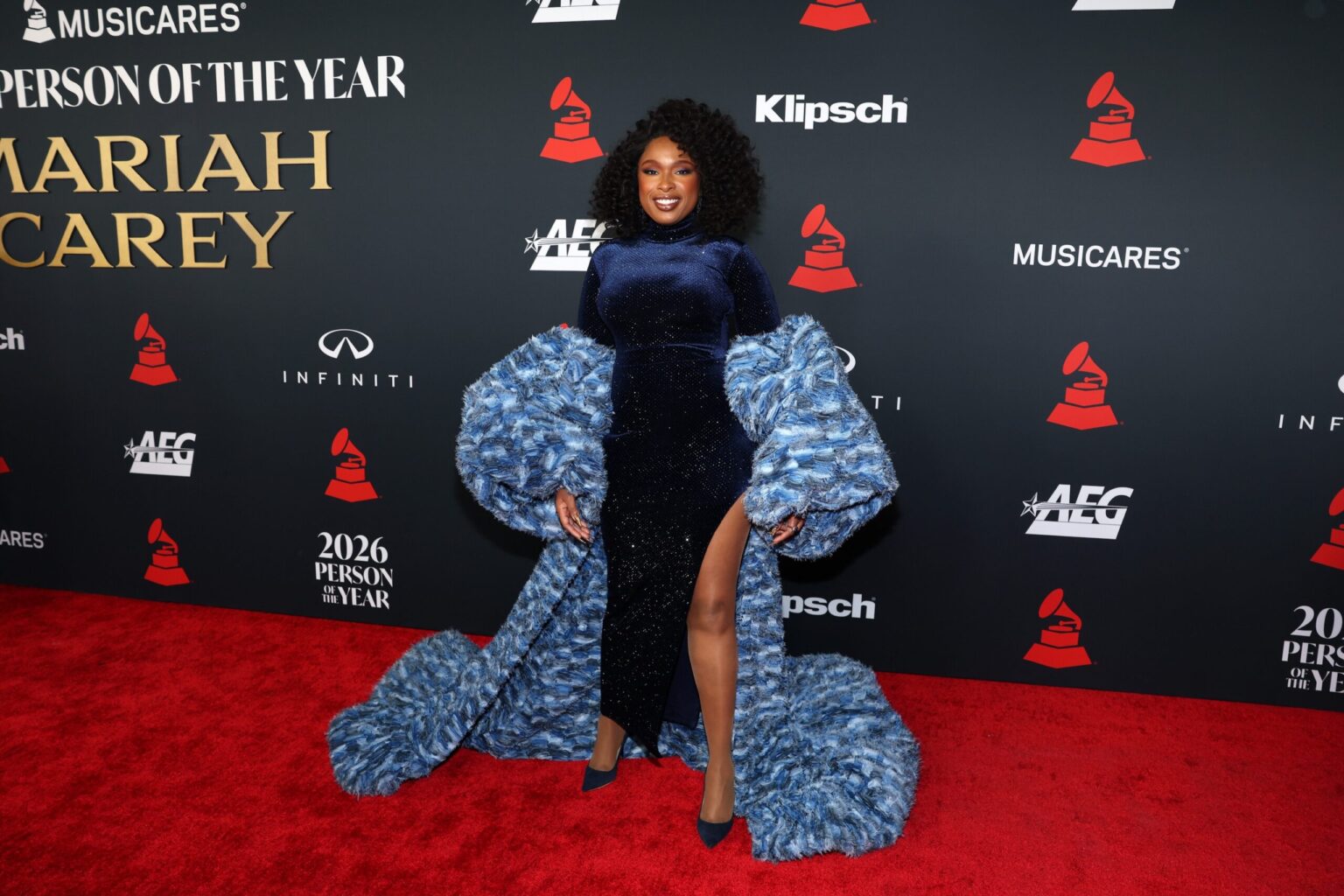 LOS ANGELES, CALIFORNIA - JANUARY 30: Jennifer Hudson attends 2026 MusiCares Person of the Year Honoring Mariah Carey on January 30, 2026 in Los Angeles, California. (Photo by Matt Winkelmeyer/Getty Images for The Recording Academy)