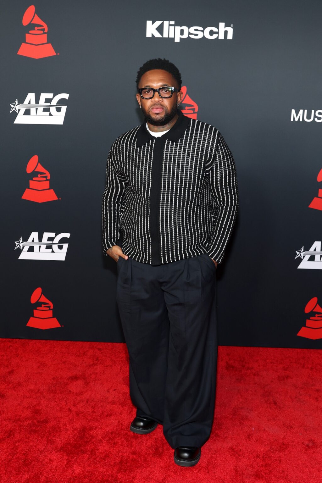 LOS ANGELES, CALIFORNIA - JANUARY 30: Mustard attends 2026 MusiCares Person of the Year Honoring Mariah Carey on January 30, 2026 in Los Angeles, California. (Photo by Matt Winkelmeyer/Getty Images for The Recording Academy)