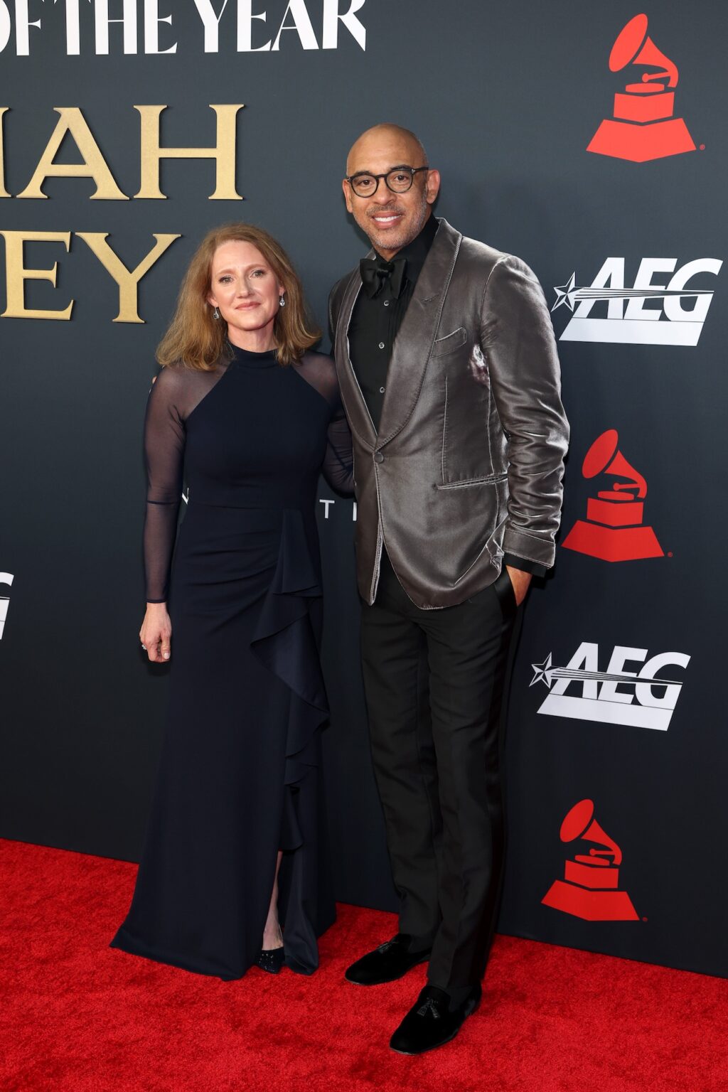 LOS ANGELES, CALIFORNIA - JANUARY 30: (L-R) Theresa Wolters, Executive Director, MusiCares, and Harvey Mason jr., CEO, the Recording Academy, attend 2026 MusiCares Person of the Year Honoring Mariah Carey on January 30, 2026 in Los Angeles, California. (Photo by Matt Winkelmeyer/Getty Images for The Recording Academy)