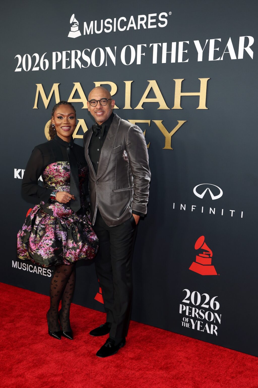 LOS ANGELES, CALIFORNIA - JANUARY 30: (L-R) Dr. Chelsey Green, Chair, Board of Trustees, the Recording Academy, and Harvey Mason jr., CEO, the Recording Academy, attend 2026 MusiCares Person of the Year Honoring Mariah Carey on January 30, 2026 in Los Angeles, California. (Photo by Matt Winkelmeyer/Getty Images for The Recording Academy)