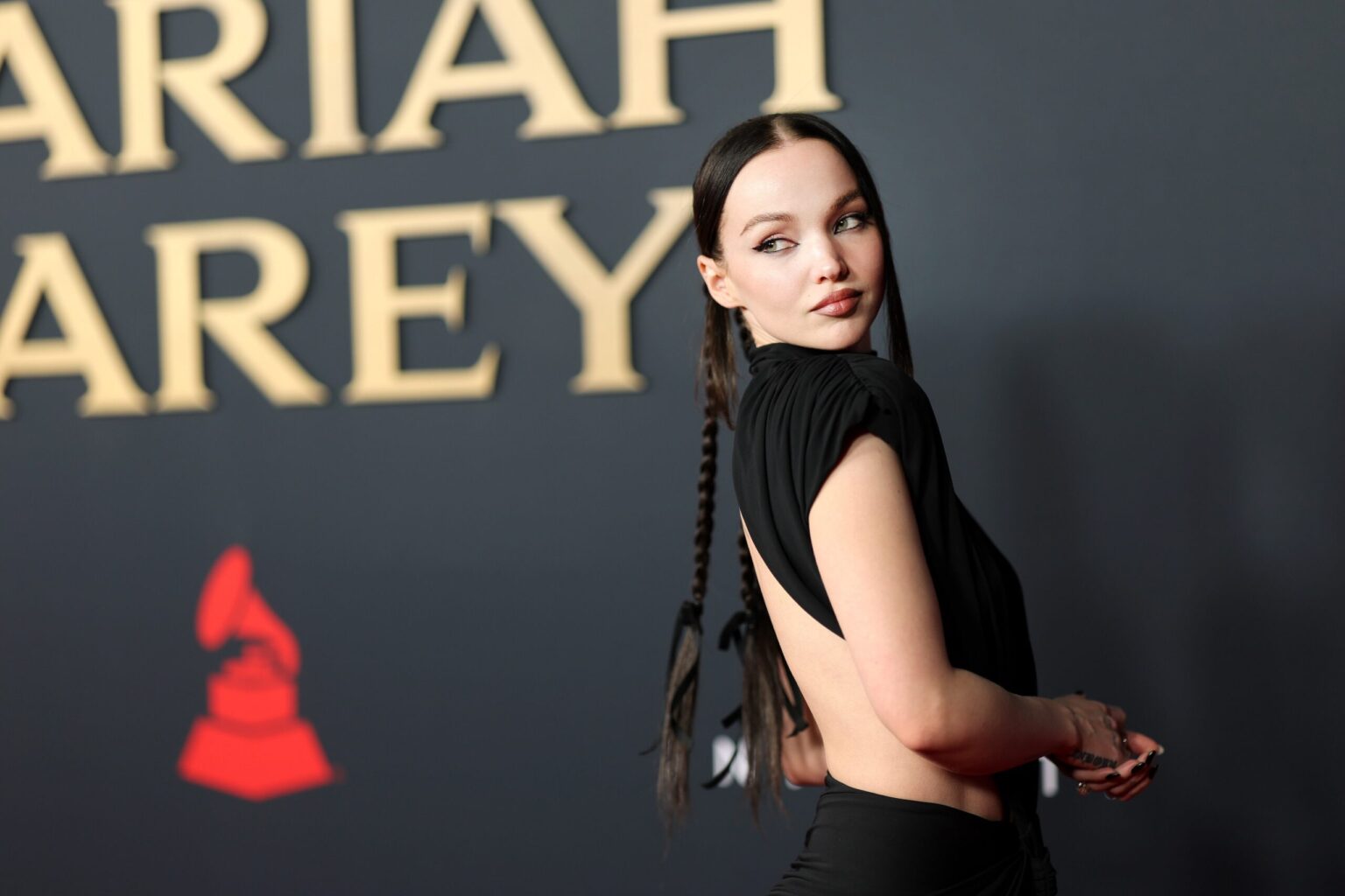 LOS ANGELES, CALIFORNIA - JANUARY 30: Dove Cameron attends 2026 MusiCares Person of the Year Honoring Mariah Carey on January 30, 2026 in Los Angeles, California. (Photo by Matt Winkelmeyer/Getty Images for The Recording Academy)