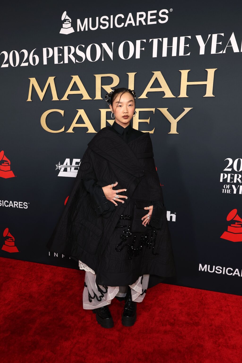 LOS ANGELES, CALIFORNIA - JANUARY 30: Audrey Nuna attends 2026 MusiCares Person of the Year Honoring Mariah Carey on January 30, 2026 in Los Angeles, California. (Photo by Kevin Mazur/Getty Images for The Recording Academy)