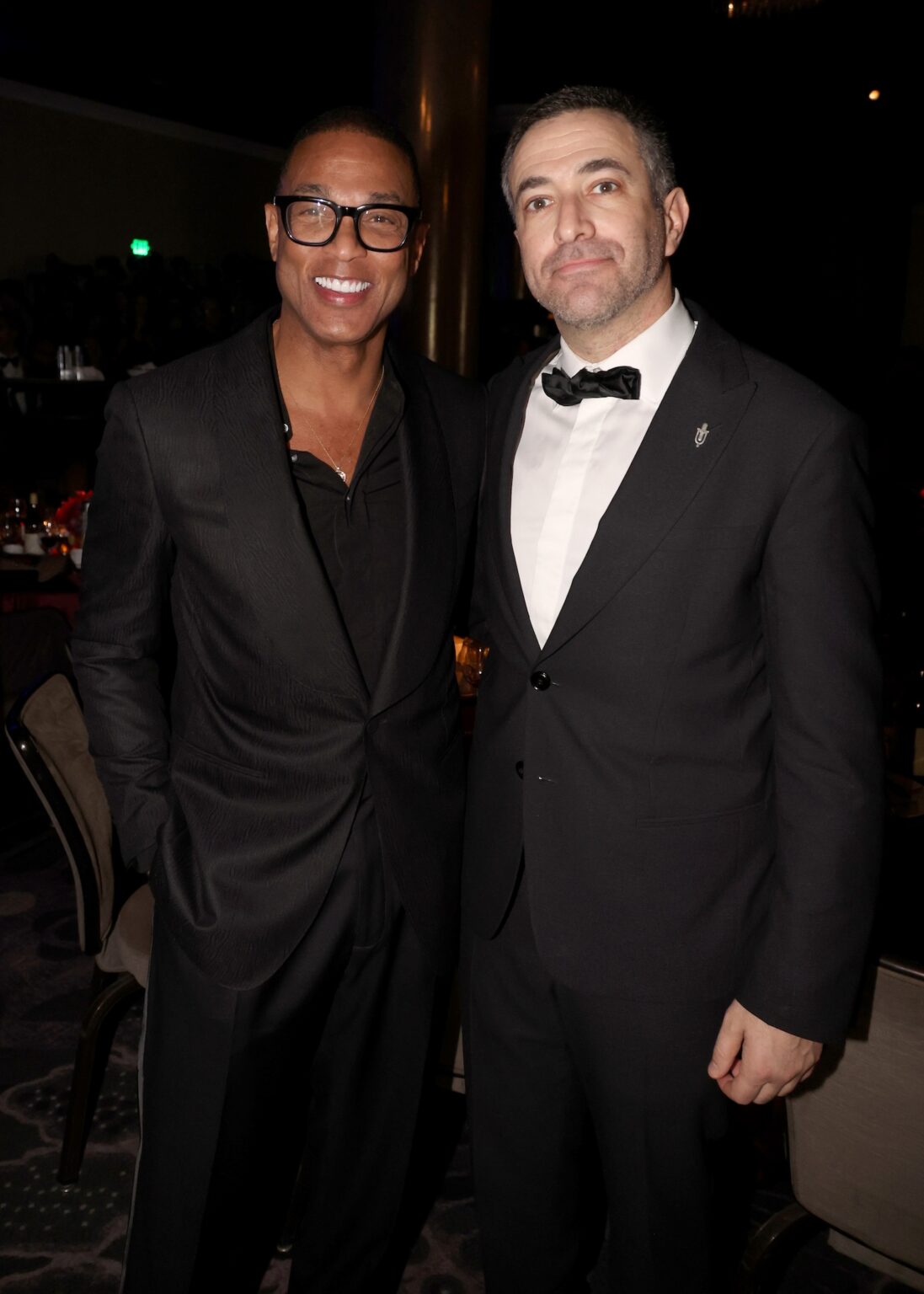LOS ANGELES, CALIFORNIA - JANUARY 31: (L-R) Don Lemon and Ari Melber attend the 68th GRAMMY Awards Pre-GRAMMY Gala & GRAMMY Salute to Industry Icons Honoring Avery Lipman & Monte Lipman on January 31, 2026 in Los Angeles, California. (Photo by Johnny Nunez/Getty Images for The Recording Academy)