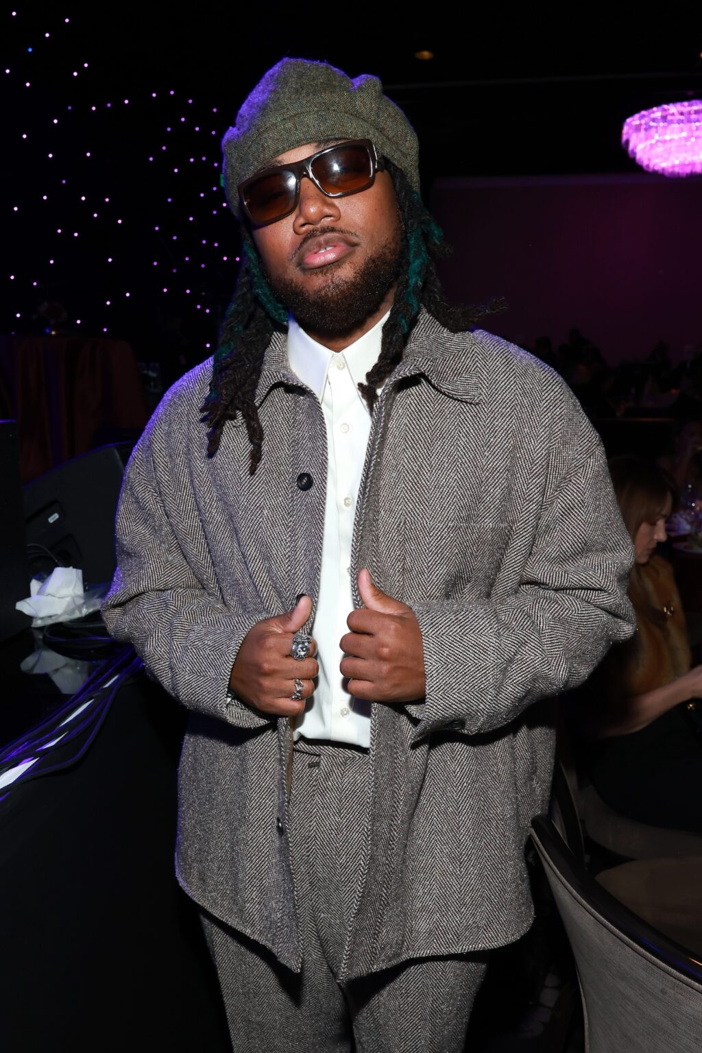 LOS ANGELES, CALIFORNIA - JANUARY 31: Leon Thomas III attends the 68th GRAMMY Awards Pre-GRAMMY Gala & GRAMMY Salute to Industry Icons Honoring Avery Lipman & Monte Lipman on January 31, 2026 in Los Angeles, California. (Photo by Kevin Mazur/Kevin Mazur/Getty Images for The Recording Academy)