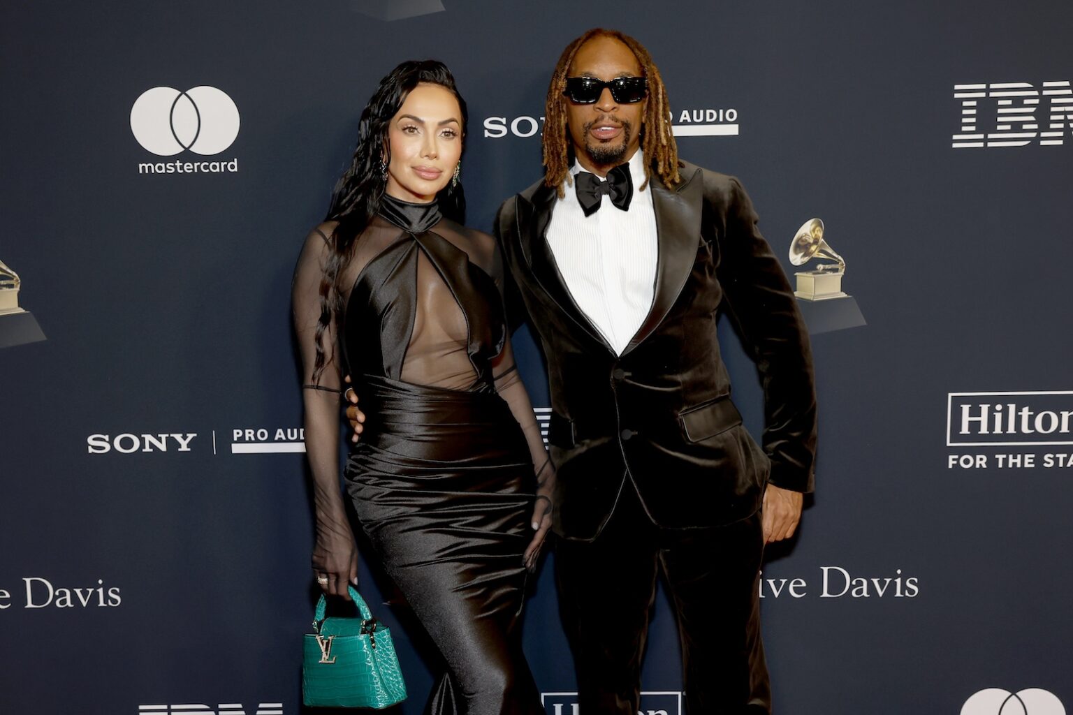 LOS ANGELES, CALIFORNIA - JANUARY 31: (L-R) Jamila Sozahdah and Lil Jon attend the 68th GRAMMY Awards Pre-GRAMMY Gala & GRAMMY Salute to Industry Icons Honoring Avery Lipman & Monte Lipman on January 31, 2026 in Los Angeles, California. (Photo by Leon Bennett/Getty Images for The Recording Academy)