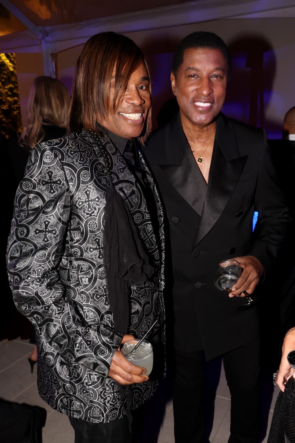 LOS ANGELES, CALIFORNIA - JANUARY 31: (L-R) Billy Porter and Babyface attend the 68th GRAMMY Awards Pre-GRAMMY Gala & GRAMMY Salute to Industry Icons Honoring Avery Lipman & Monte Lipman on January 31, 2026 in Los Angeles, California. (Photo by Johnny Nunez/Getty Images for The Recording Academy)