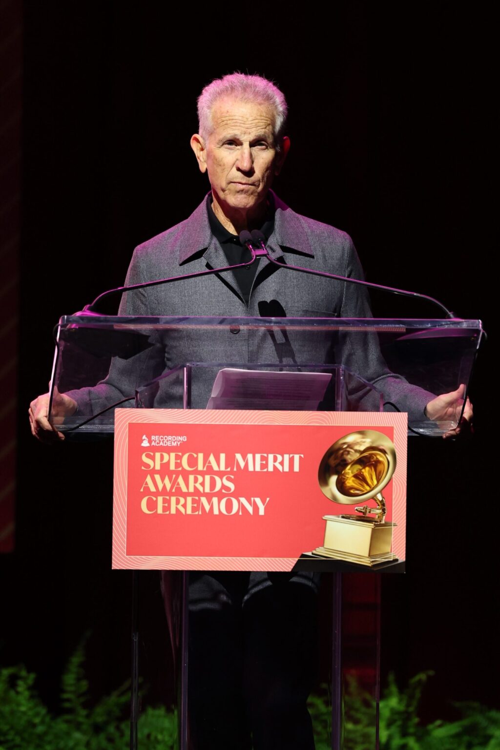 LOS ANGELES, CALIFORNIA - JANUARY 31: Michael Ostin speaks onstage during the Special Merit Awards Ceremony & 68th Annual GRAMMY Nominees Reception during the 68th GRAMMY Awards on January 31, 2026 in Los Angeles, California. (Photo by Monica Schipper/Getty Images for The Recording Academy)