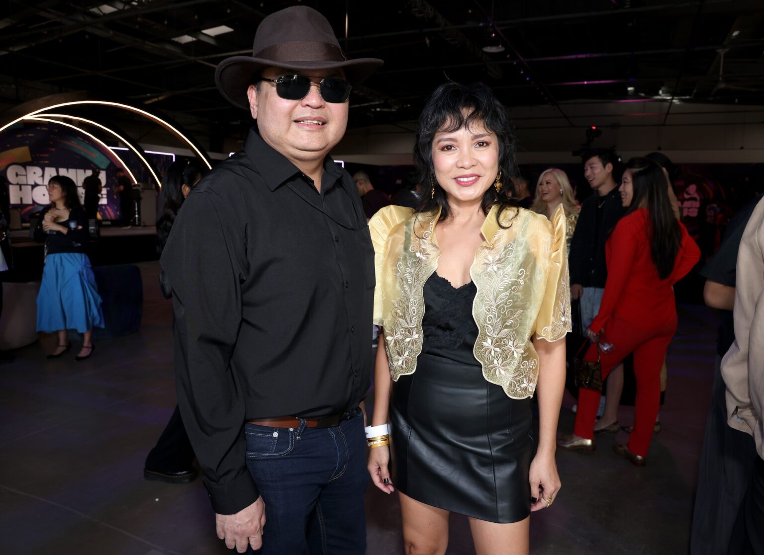 LOS ANGELES, CALIFORNIA - JANUARY 31: (L-R) Jason Gino and Pinay Rocker attend Golden Hour at GRAMMY House during the 68th GRAMMY Awards at Rolling Greens on January 31, 2026 in Los Angeles, California. (Photo by Anna Webber/Getty Images for The Recording Academy)