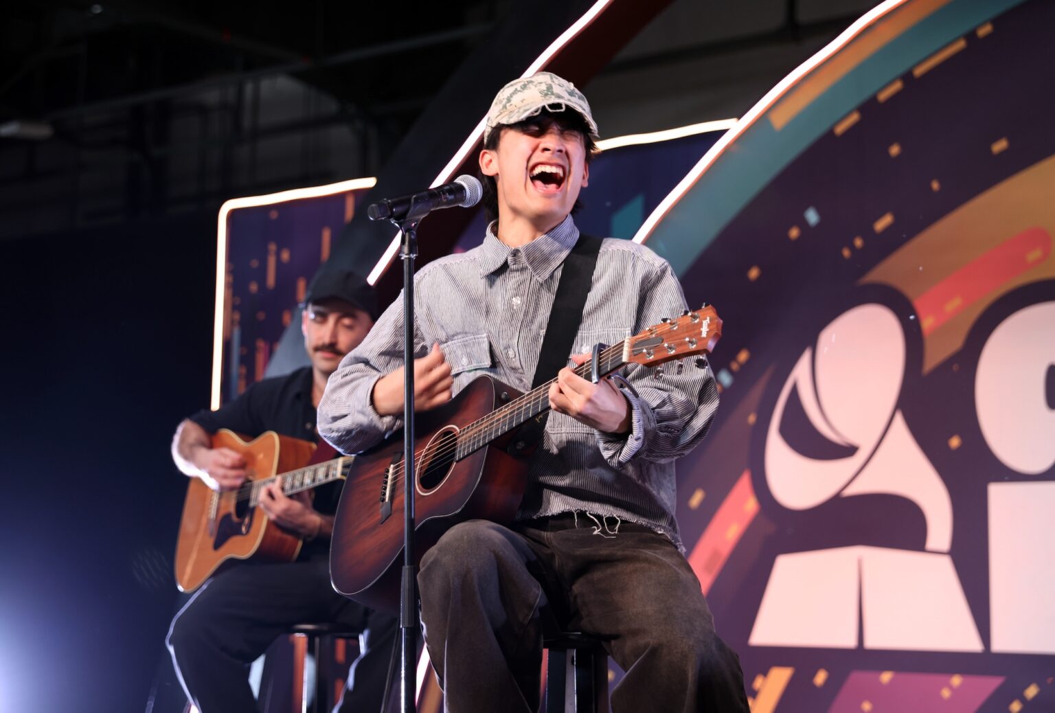LOS ANGELES, CALIFORNIA - JANUARY 31: MICO performs onstage during Golden Hour at GRAMMY House during the 68th GRAMMY Awards at Rolling Greens on January 31, 2026 in Los Angeles, California. (Photo by Anna Webber/Getty Images for The Recording Academy)
