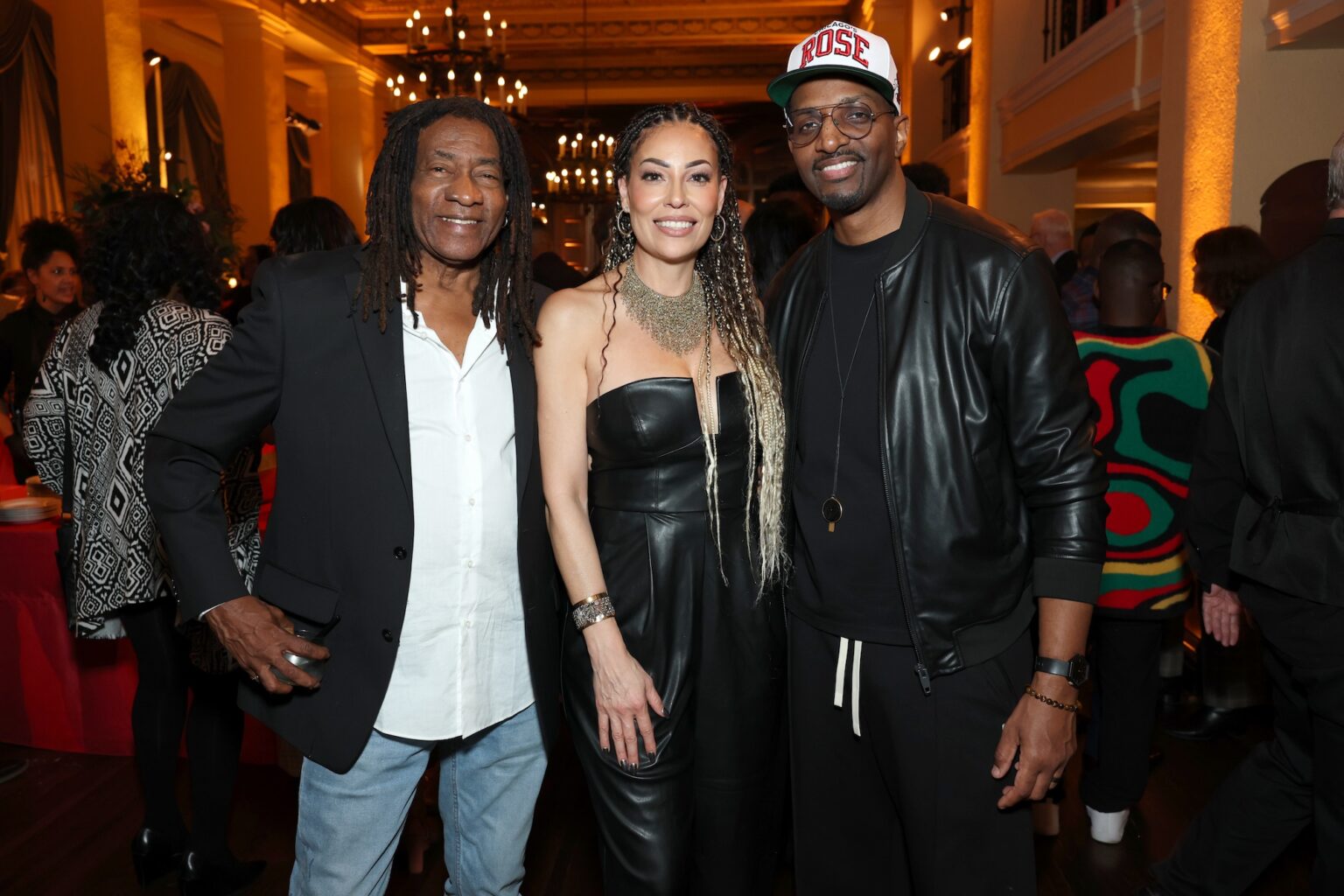 LOS ANGELES, CALIFORNIA - JANUARY 31: (L-R) Jimmy Douglass, Marcella Araica and J. Ivy attend the Special Merit Awards Ceremony & 68th Annual GRAMMY Nominees Reception during the 68th GRAMMY Awards on January 31, 2026 in Los Angeles, California. (Photo by Monica Schipper/Getty Images for The Recording Academy)