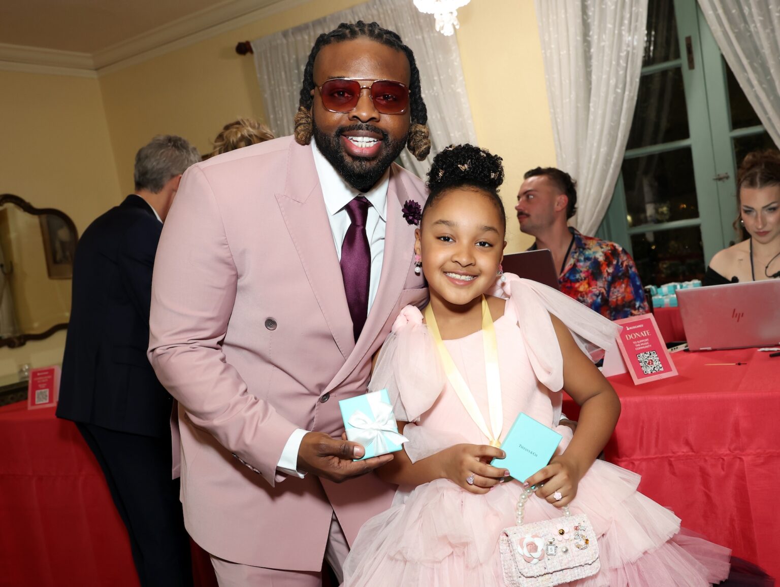 LOS ANGELES, CALIFORNIA - JANUARY 31: (L-R) Fyütch and Aura V attend the Special Merit Awards Ceremony & 68th Annual GRAMMY Nominees Reception during the 68th GRAMMY Awards on January 31, 2026 in Los Angeles, California. (Photo by Monica Schipper/Getty Images for The Recording Academy)