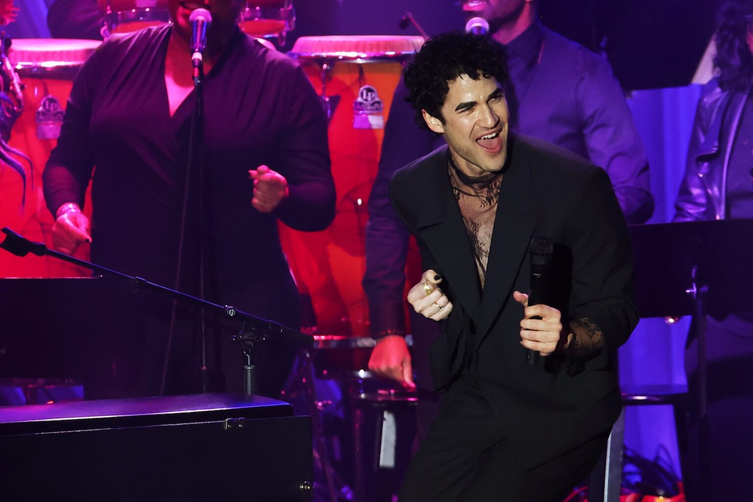LOS ANGELES, CALIFORNIA - JANUARY 31: Darren Criss performs onstage during the 68th GRAMMY Awards Pre-GRAMMY Gala & GRAMMY Salute to Industry Icons Honoring Avery Lipman & Monte Lipman on January 31, 2026 in Los Angeles, California. (Photo by Leon Bennett/Getty Images for The Recording Academy)