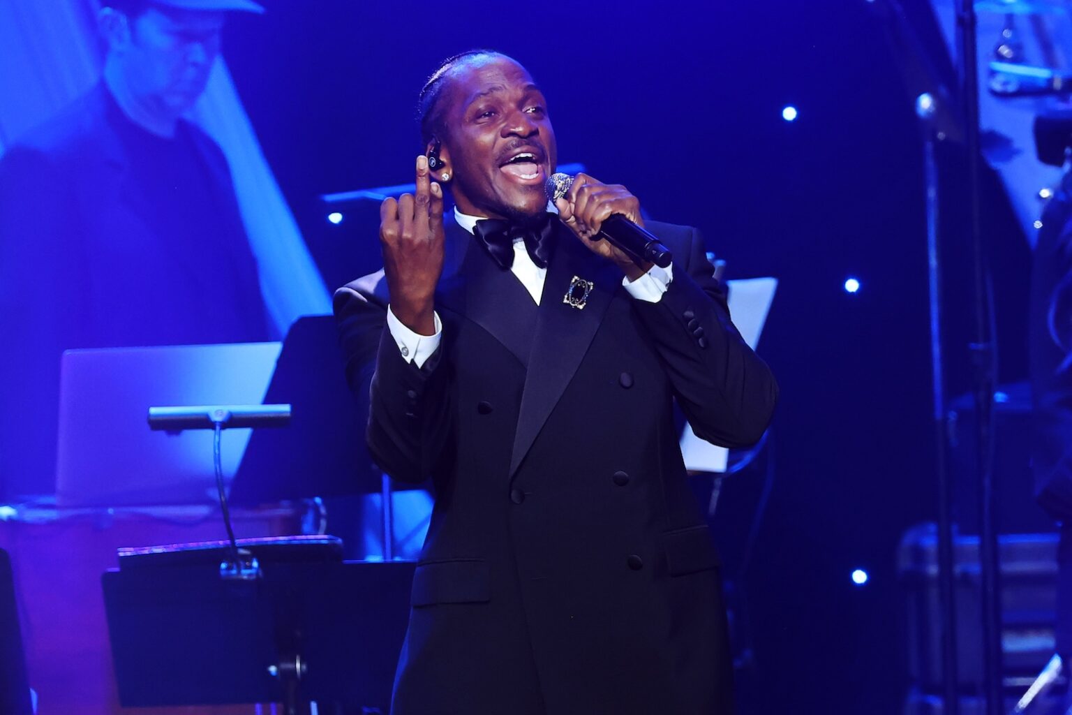 LOS ANGELES, CALIFORNIA - JANUARY 31: Pusha T of Clipse performs onstage during the 68th GRAMMY Awards Pre-GRAMMY Gala & GRAMMY Salute to Industry Icons Honoring Avery Lipman & Monte Lipman on January 31, 2026 in Los Angeles, California. (Photo by Leon Bennett/Getty Images for The Recording Academy)