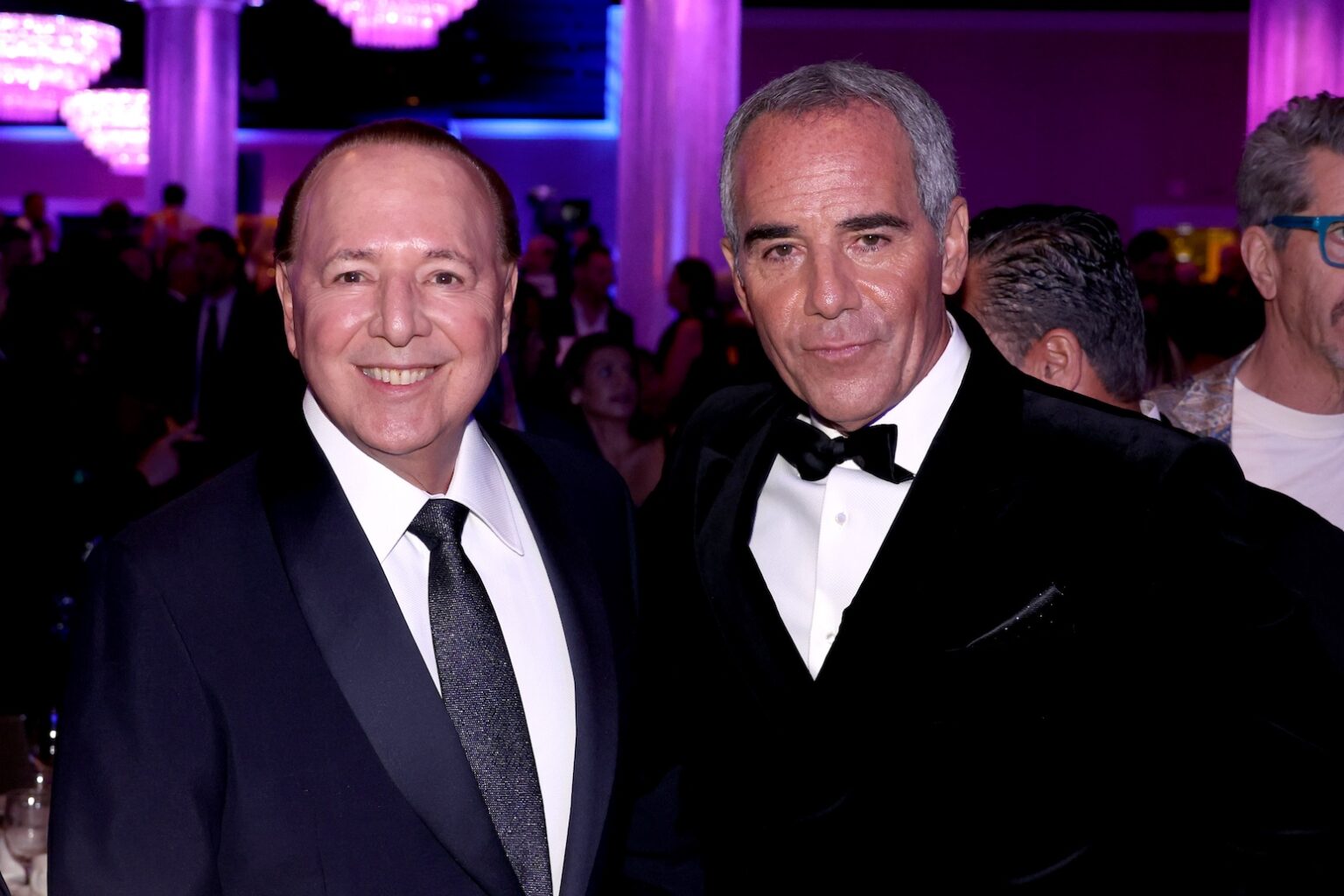 LOS ANGELES, CALIFORNIA - JANUARY 31: (L-R) Tommy Mottola and honoree Monte Lipman attend the 68th GRAMMY Awards Pre-GRAMMY Gala & GRAMMY Salute to Industry Icons Honoring Avery Lipman & Monte Lipman on January 31, 2026 in Los Angeles, California. (Photo by Johnny Nunez/Getty Images for The Recording Academy)