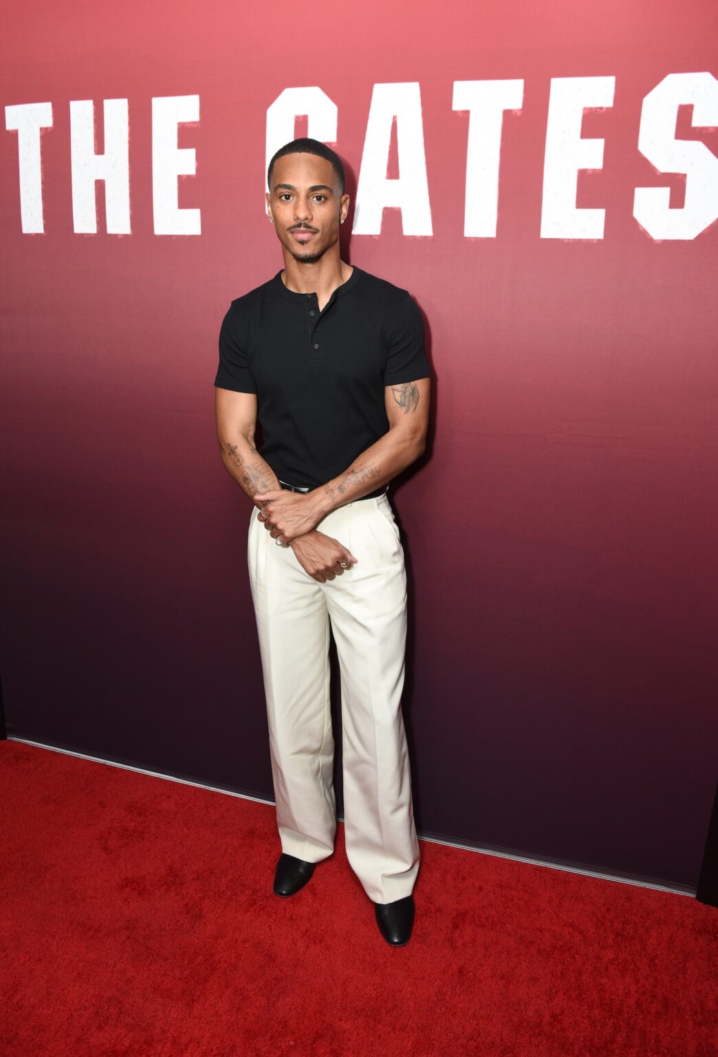 LOS ANGELES, CALIFORNIA - FEBRUARY 24: Keith Powers attends Lionsgate's "The Gates" LA screening at Westwood iPic Theaters on February 24, 2026 in Los Angeles, California. (Photo by Vivien Killilea/Getty Images for Lionsgate)