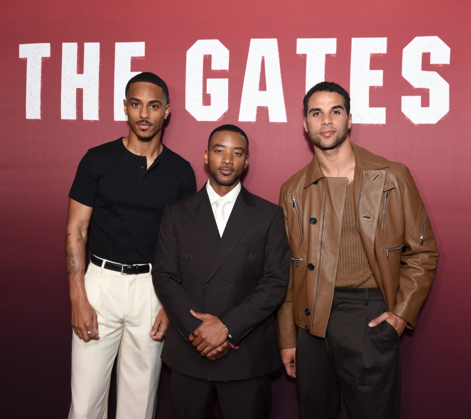LOS ANGELES, CALIFORNIA - FEBRUARY 24: Keith Powers, Mason Gooding and Algee Smith attend Lionsgate's "The Gates" LA screening at Westwood iPic Theaters on February 24, 2026 in Los Angeles, California. (Photo by Vivien Killilea/Getty Images for Lionsgate)