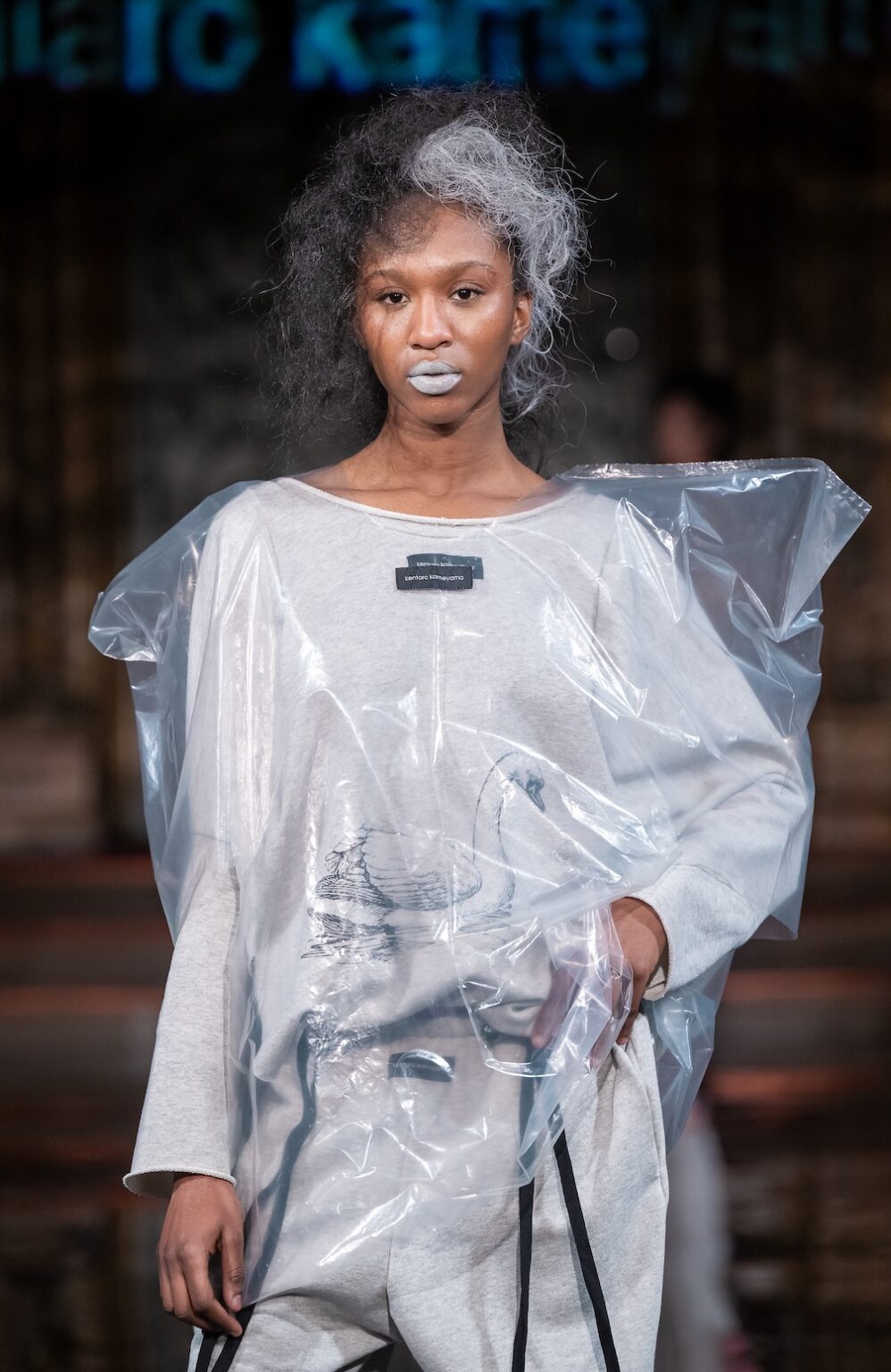NEW YORK, NEW YORK - FEBRUARY 13: A model walks the runway at the Kentaro show during New York Fashion Week Powered By Art Hearts Fashion at The Angel Orensanz Foundation on February 13, 2026 in New York City. (Photo by Mark Gunter/Getty Images for Art Hearts Fashion)