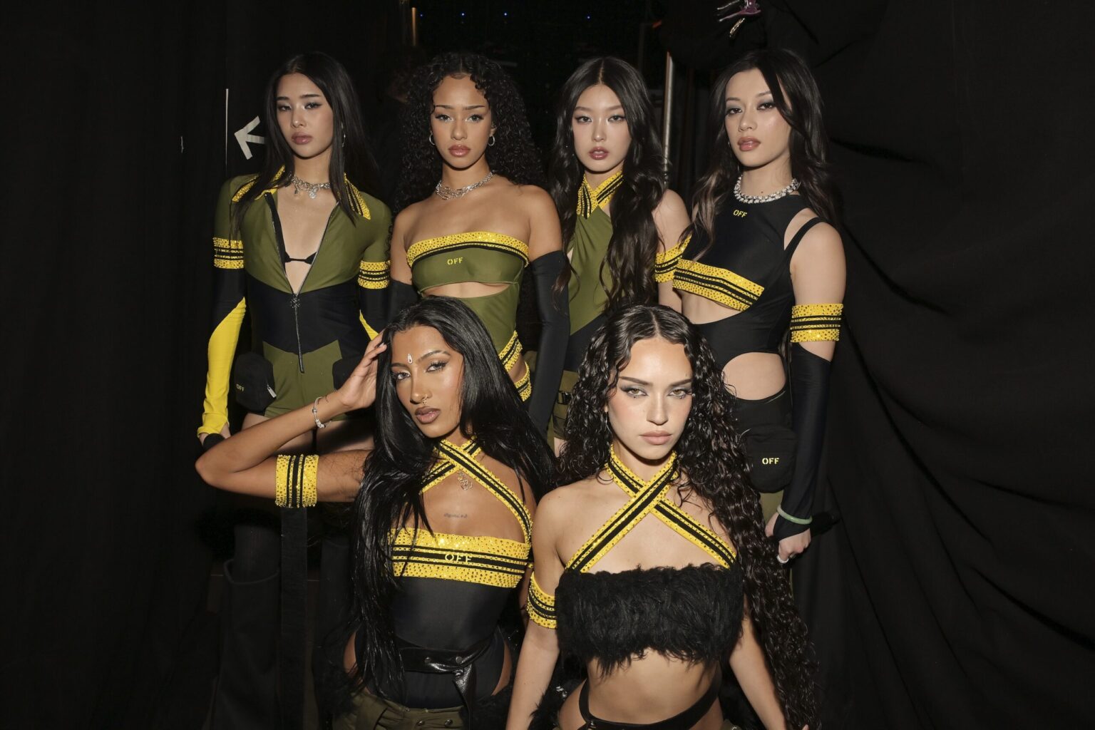 LOS ANGELES, CALIFORNIA - FEBRUARY 01: Katseye attends the 68th GRAMMY Awards at Crypto.com Arena on February 01, 2026 in Los Angeles, California. (Photo by Lester Cohen/Getty Images for The Recording Academy)