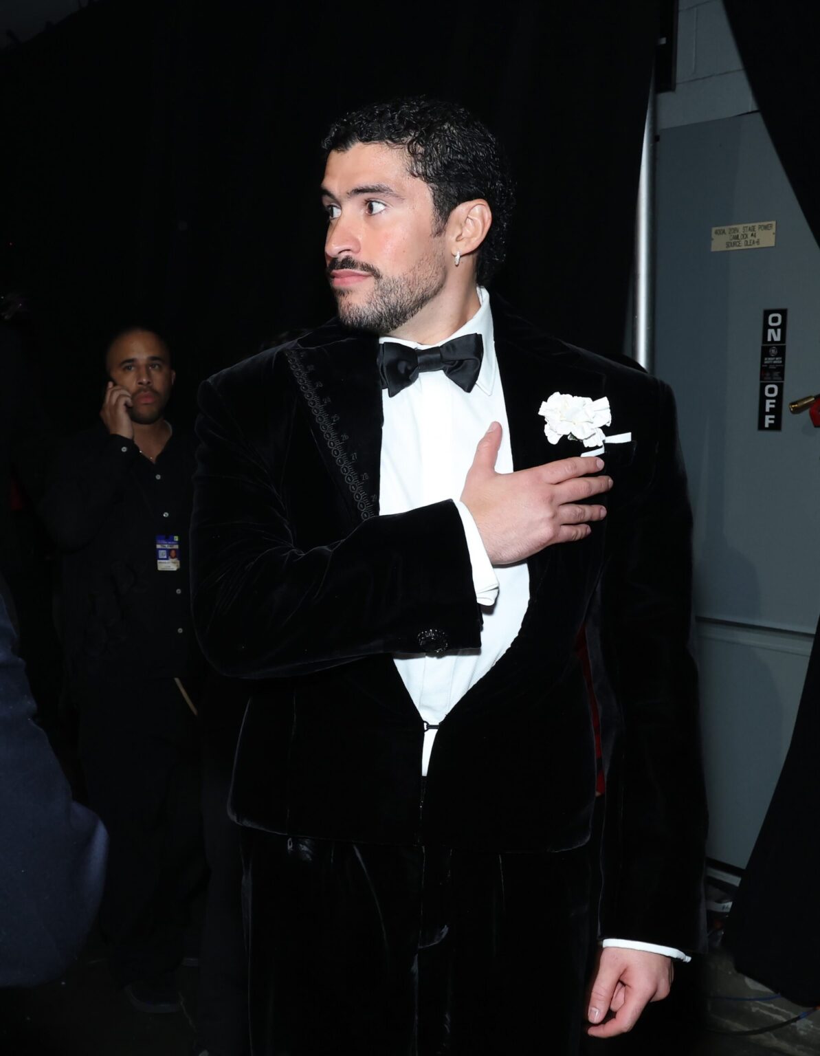 LOS ANGELES, CALIFORNIA - FEBRUARY 01: Bad Bunny attends the 68th GRAMMY Awards at Crypto.com Arena on February 01, 2026 in Los Angeles, California. (Photo by Monica Schipper/Getty Images for The Recording Academy)