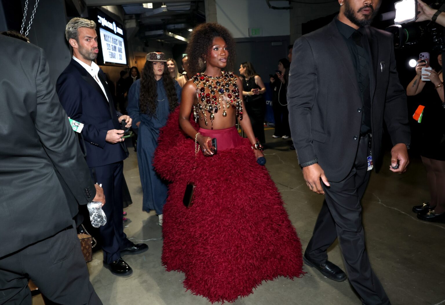 LOS ANGELES, CALIFORNIA - FEBRUARY 01: Doechii attends the 68th GRAMMY Awards at Crypto.com Arena on February 01, 2026 in Los Angeles, California. (Photo by Monica Schipper/Getty Images for The Recording Academy)
