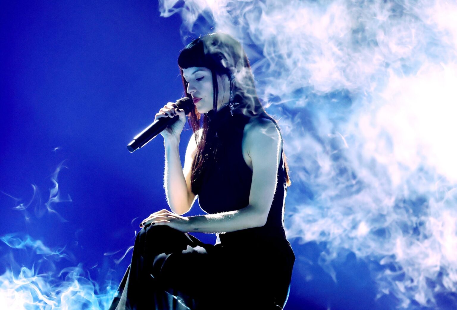LOS ANGELES, CALIFORNIA - JANUARY 30: María Zardoya of The Marías performs onstage for the 68th GRAMMY Awards at Crypto.com Arena airing on February 01, 2026 in Los Angeles, California. (Photo by Kevin Winter/Getty Images for The Recording Academy)