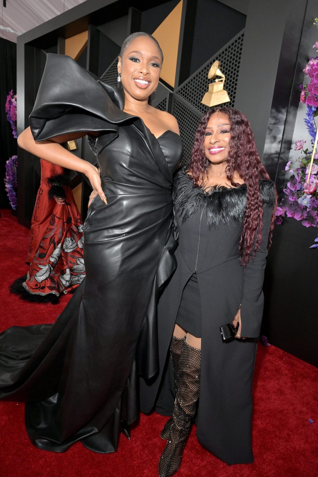 LOS ANGELES, CALIFORNIA - FEBRUARY 01: (L-R) Jennifer Hudson and Chaka Khan attend the 68th GRAMMY Awards on February 01, 2026 in Los Angeles, California. (Photo by Lester Cohen/Getty Images for The Recording Academy)