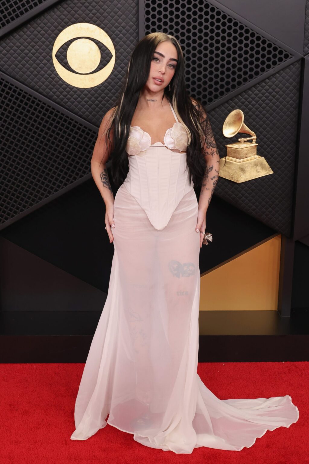 LOS ANGELES, CALIFORNIA - FEBRUARY 01: Nicki Nicole attends the 68th GRAMMY Awards on February 01, 2026 in Los Angeles, California. (Photo by John Shearer/Getty Images for The Recording Academy)