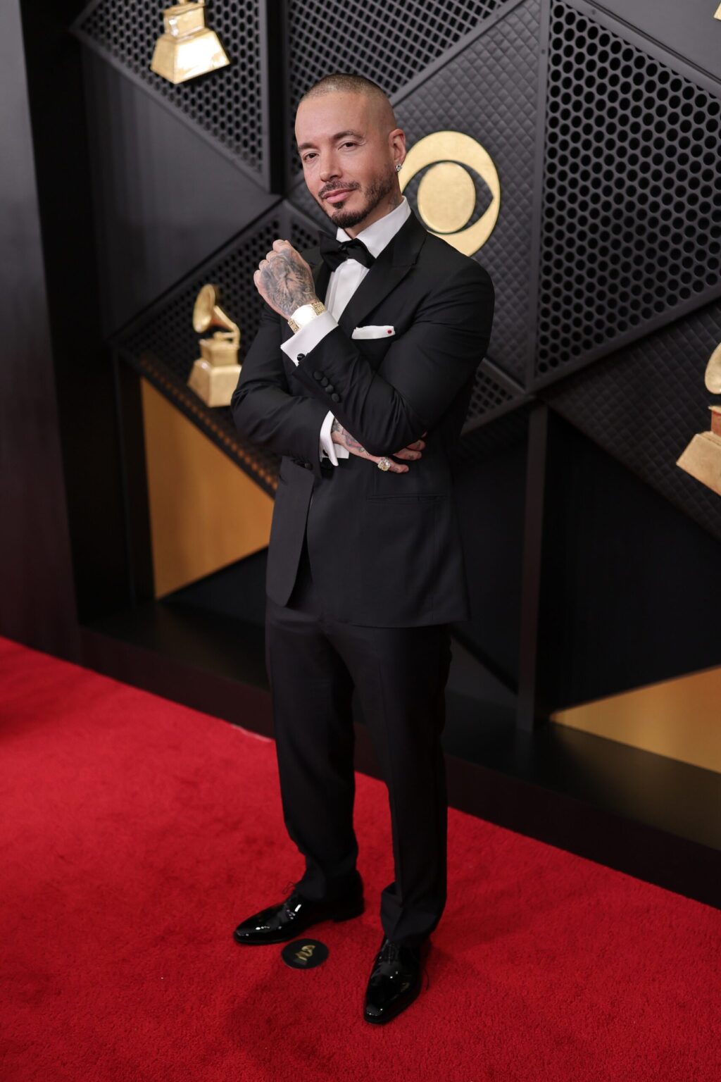 LOS ANGELES, CALIFORNIA - FEBRUARY 01: J Balvin attends the 68th GRAMMY Awards on February 01, 2026 in Los Angeles, California. (Photo by Neilson Barnard/Getty Images for The Recording Academy)
