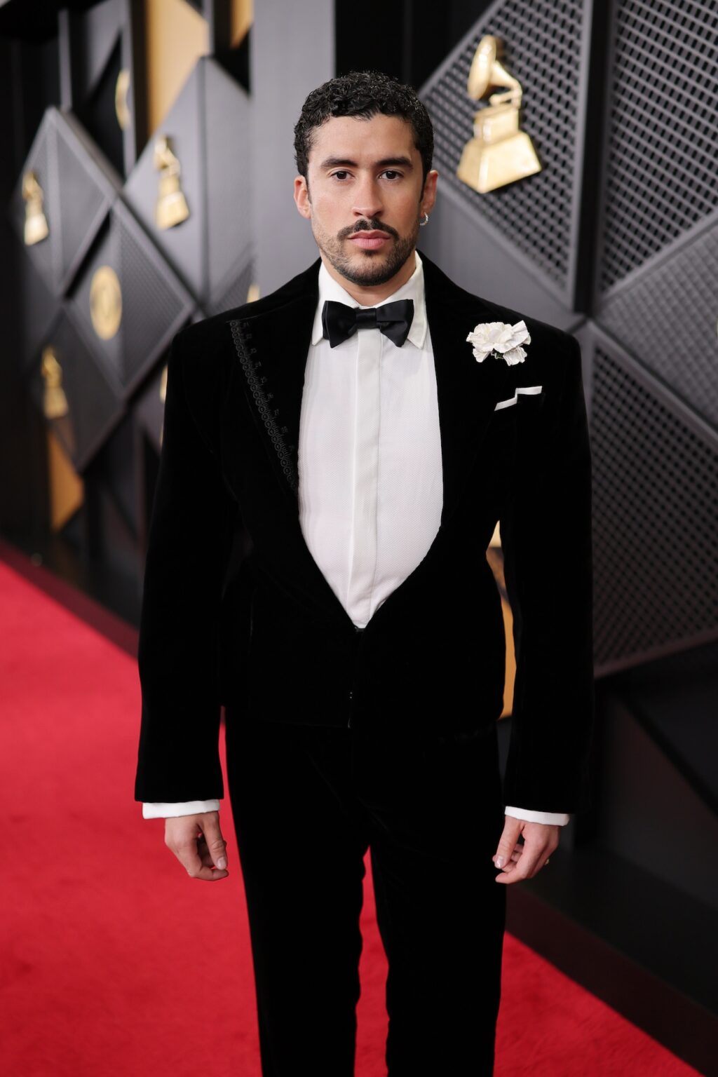 LOS ANGELES, CALIFORNIA - FEBRUARY 01: Bad Bunny attends the 68th GRAMMY Awards on February 01, 2026 in Los Angeles, California. (Photo by Neilson Barnard/Getty Images for The Recording Academy)