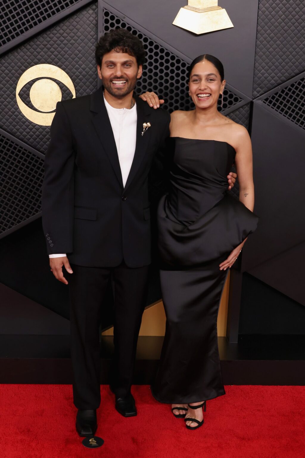 LOS ANGELES, CALIFORNIA - FEBRUARY 01: Jay Shetty and Radhi Devlukia-Shetty attend the 68th GRAMMY Awards on February 01, 2026 in Los Angeles, California. (Photo by John Shearer/Getty Images for The Recording Academy)