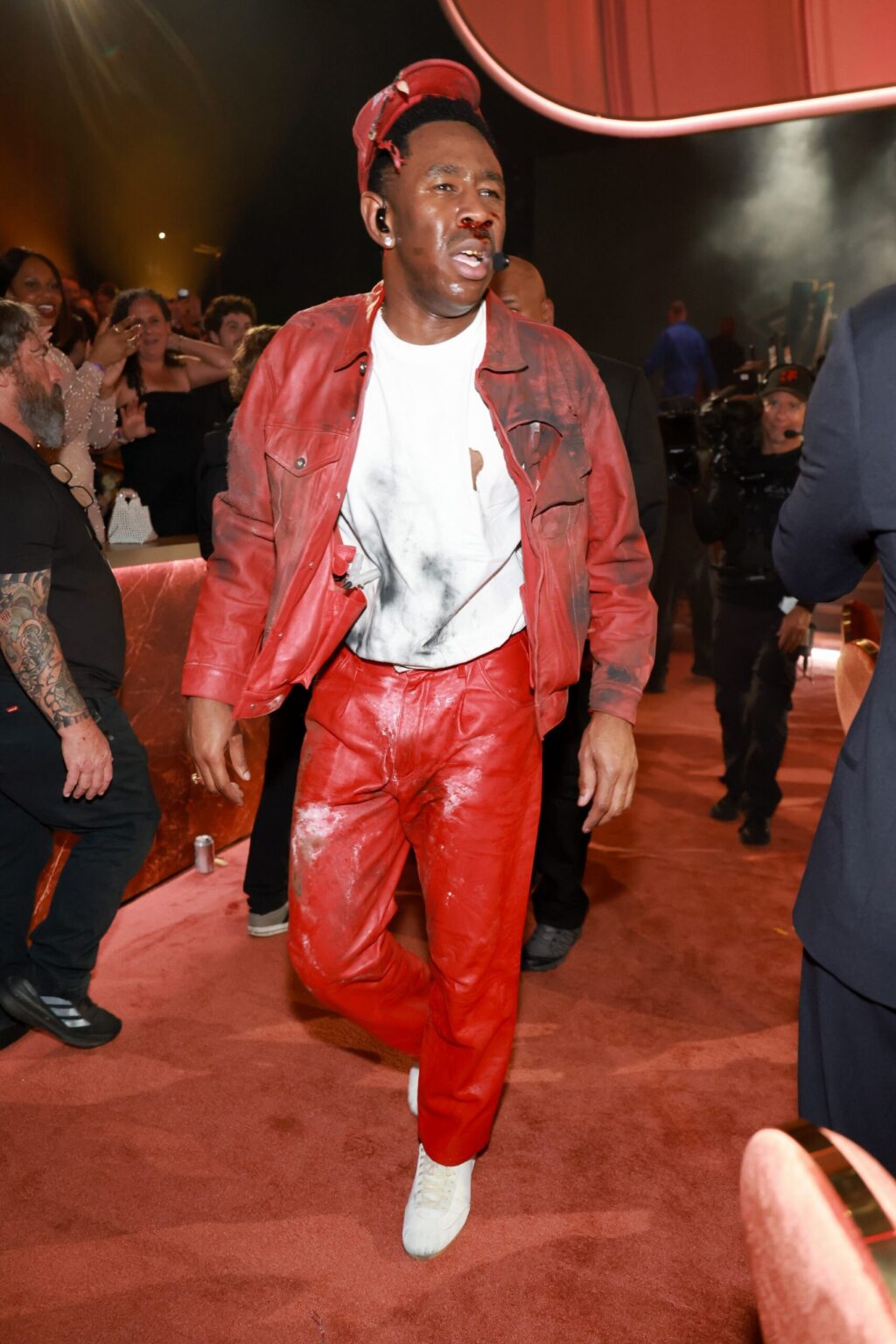 LOS ANGELES, CALIFORNIA - FEBRUARY 01: Tyler, the Creator performs during the 68th GRAMMY Awards at Crypto.com Arena on February 01, 2026 in Los Angeles, California. (Photo by Kevin Mazur/Getty Images for The Recording Academy)