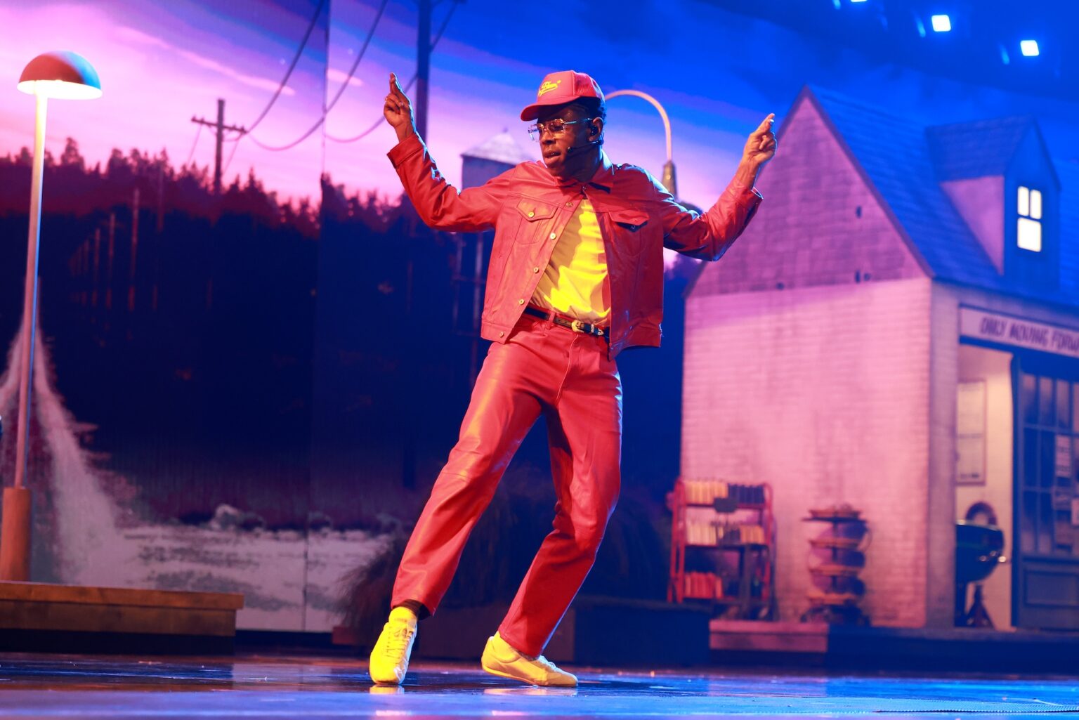LOS ANGELES, CALIFORNIA - FEBRUARY 01: Tyler, The Creator performs onstage during the 68th GRAMMY Awards at Crypto.com Arena on February 01, 2026 in Los Angeles, California. (Photo by Kevin Mazur/Getty Images for The Recording Academy)