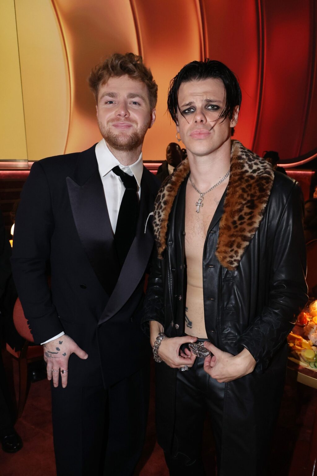 LOS ANGELES, CALIFORNIA - FEBRUARY 01: (L-R) Alex Warren and YUNGBLUD attend the 68th GRAMMY Awards at Crypto.com Arena on February 01, 2026 in Los Angeles, California. (Photo by Johnny Nunez/Getty Images for The Recording Academy)