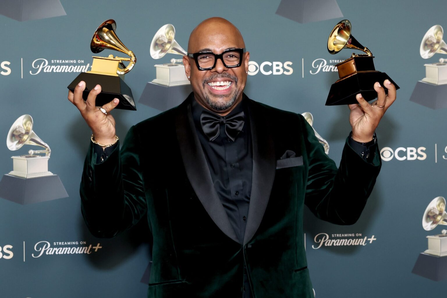 LOS ANGELES, CALIFORNIA - FEBRUARY 01: Christian McBride, winner of the Best Jazz Performance for “Windows - Live” and winner of the Best Large Jazz Ensemble Album for "Without Further Ado, Vol 1", poses in the press room during the 68th GRAMMY Awards at Crypto.com Arena on February 01, 2026 in Los Angeles, California. (Photo by Leon Bennett/Getty Images for The Recording Academy)
