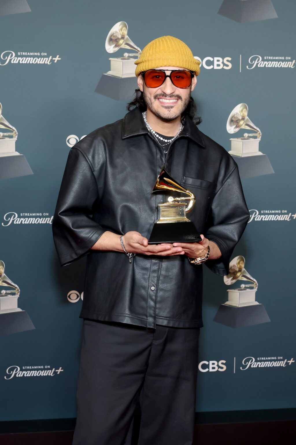 LOS ANGELES, CALIFORNIA - FEBRUARY 01: Aaron Moses, winner of the Best Contemporary Christian Music Album for “Coritos Vol. 1”, poses in the press room during the 68th GRAMMY Awards at Crypto.com Arena on February 01, 2026 in Los Angeles, California. (Photo by Leon Bennett/Getty Images for The Recording Academy)