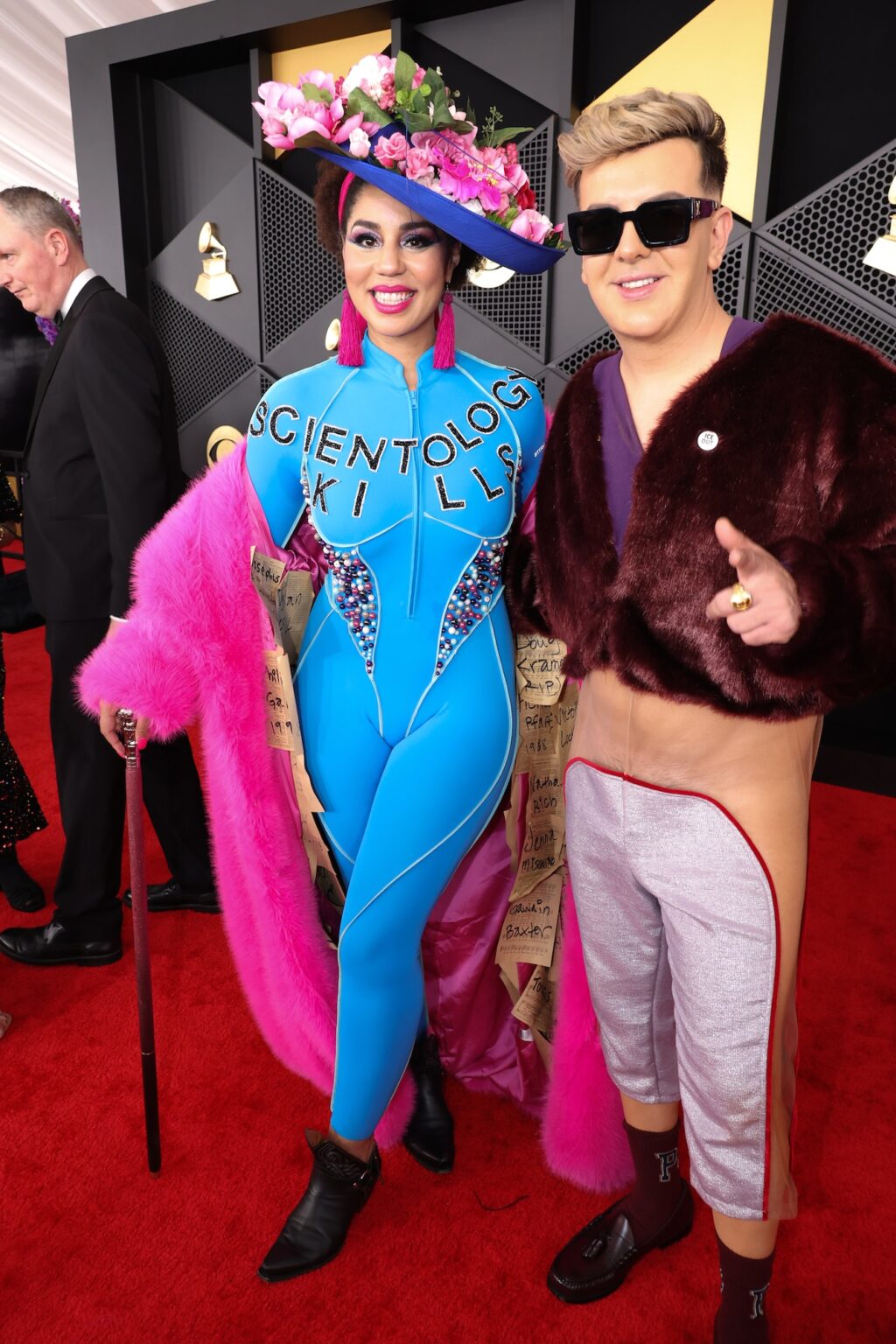 LOS ANGELES, CALIFORNIA - FEBRUARY 01: (L-R) Joy Villa and Markos D1 attend the 68th GRAMMY Awards on February 01, 2026 in Los Angeles, California. (Photo by Johnny Nunez/Getty Images for The Recording Academy)