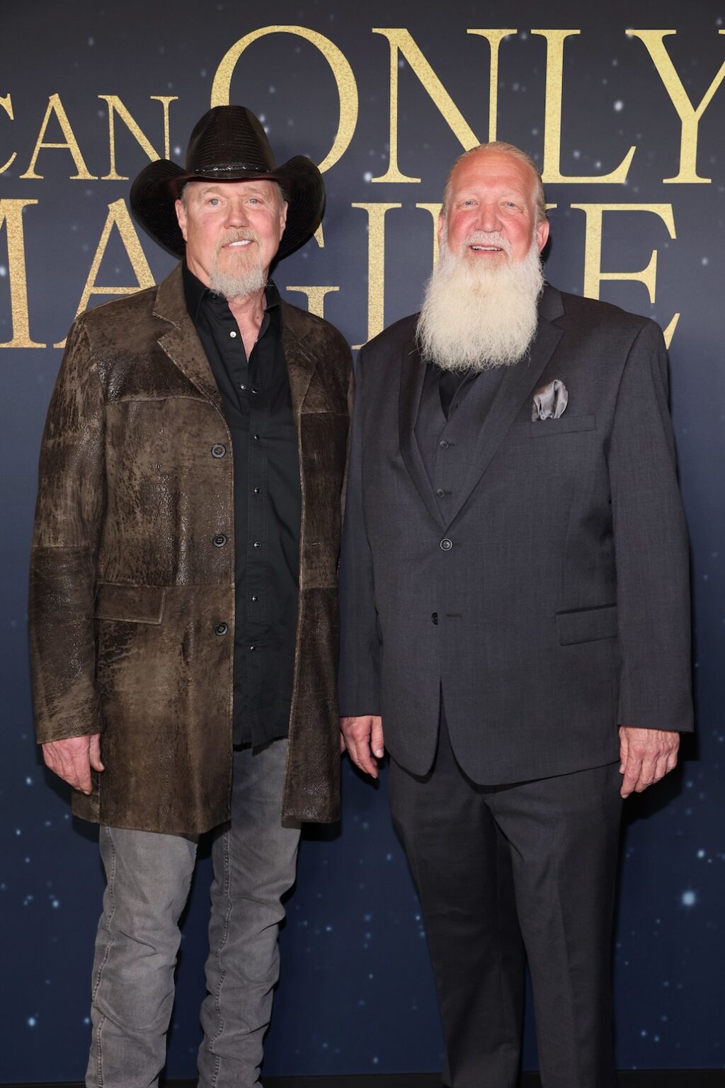 NASHVILLE, TENNESSEE - FEBRUARY 12: (L-R) Trace Adkins and Scott Brickell attend the 'I Can Only Imagine 2" Nashville Premiere at Belmont University on February 12, 2026 in Nashville, Tennessee. (Photo by Terry Wyatt/Getty Images for Lionsgate)