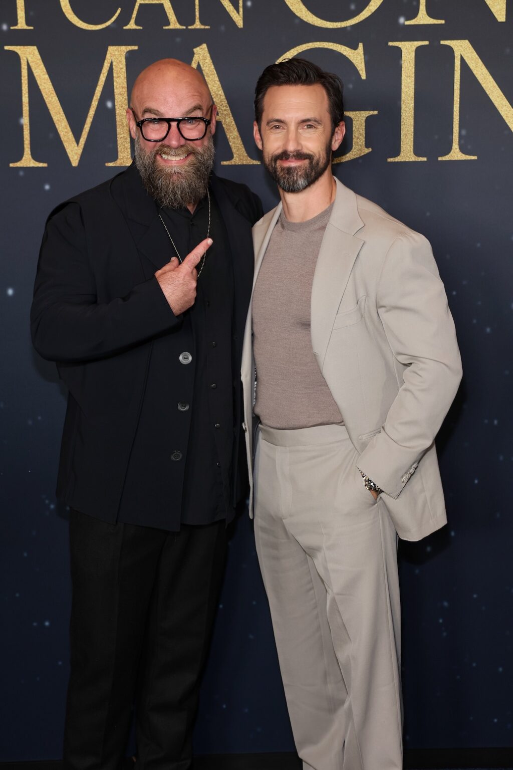 NASHVILLE, TENNESSEE - FEBRUARY 12: (L-R) Tim Timmons and Milo Ventimiglia attend the 'I Can Only Imagine 2" Nashville Premiere at Belmont University on February 12, 2026 in Nashville, Tennessee. (Photo by Terry Wyatt/Getty Images for Lionsgate)