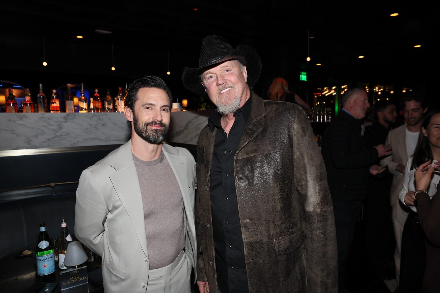 NASHVILLE, TENNESSEE - FEBRUARY 12: (L-R) Milo Ventimiglia and Trace Adkins attend the 'I Can Only Imagine 2" Nashville Premiere at the Twelve Thirty Club on February 12, 2026 in Nashville, Tennessee. (Photo by Terry Wyatt/Getty Images for Lionsgate)