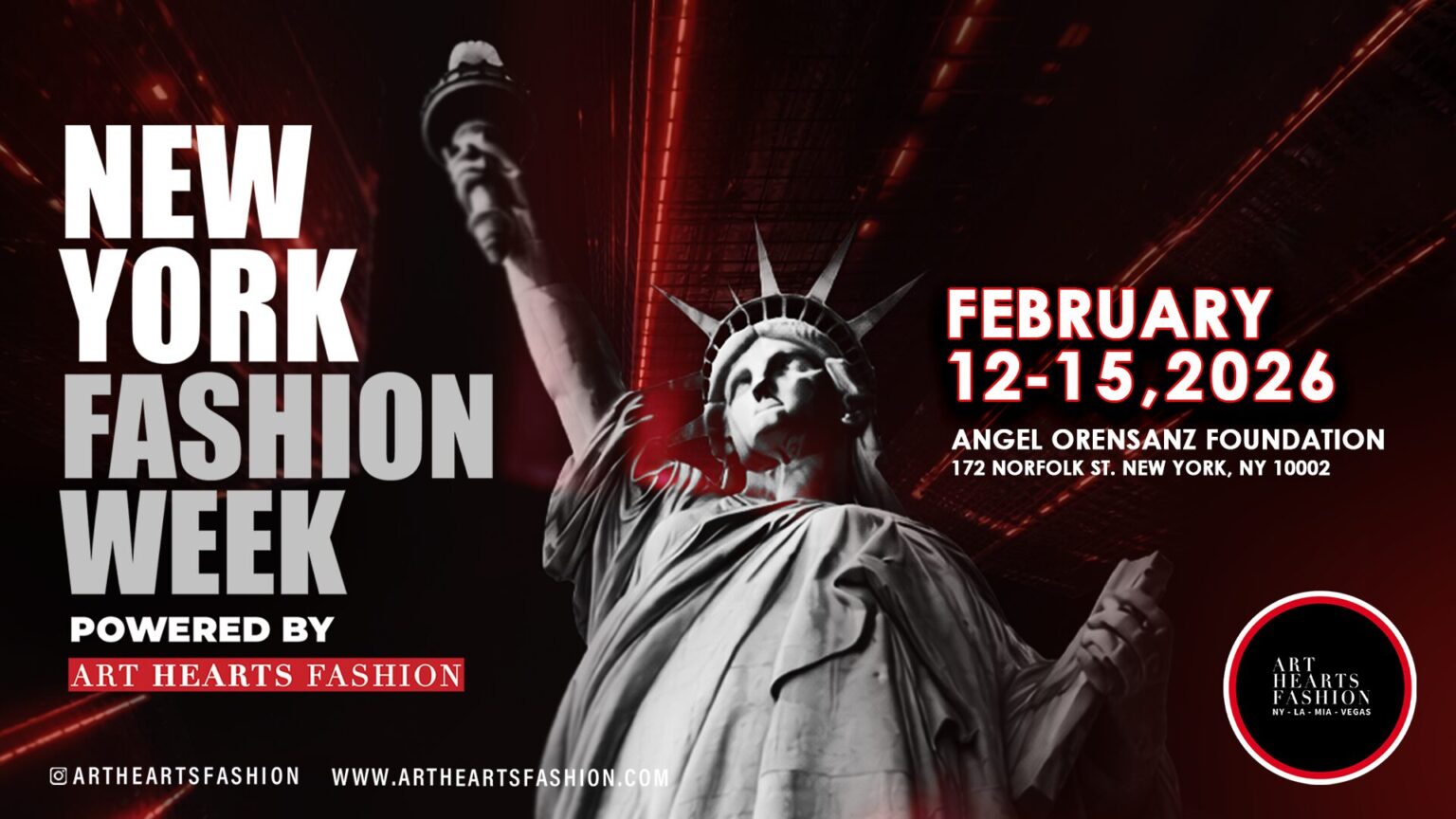 New York Fashion Week: Art Hearts Fashion Shows at Angel Orensanz Foundation (Feb 12–15)