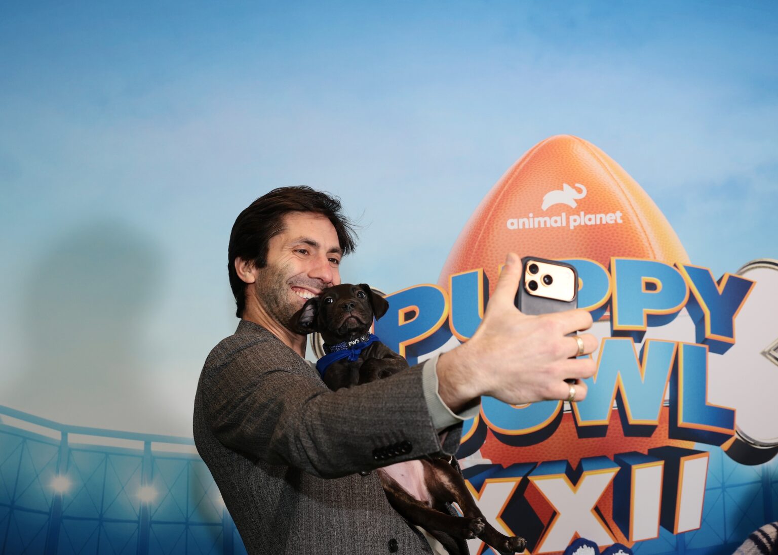 NEW YORK, NEW YORK - FEBRUARY 03: Nev Schulman attends Puppy Bowl XXII Press Event on February 03, 2026 in New York City. (Photo by Dimitrios Kambouris/Getty Images for Warner Bros. Discovery)