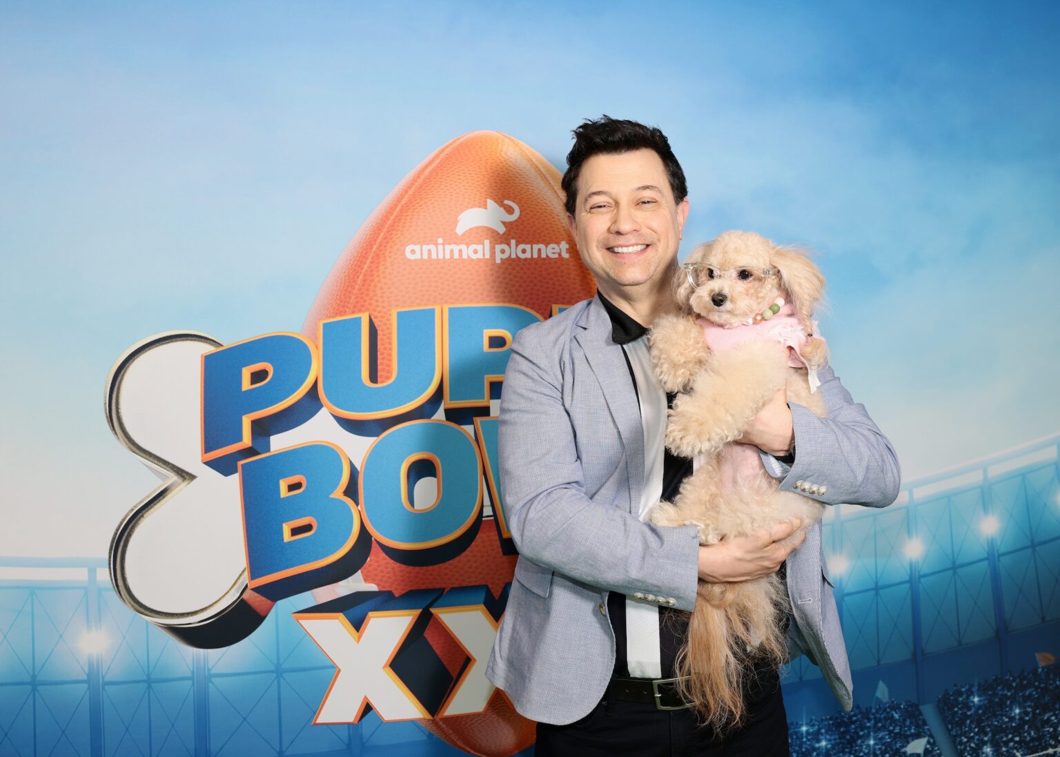 NEW YORK, NEW YORK - FEBRUARY 03: Dan Schachner attends Puppy Bowl XXII Press Event on February 03, 2026 in New York City. (Photo by Dimitrios Kambouris/Getty Images for Warner Bros. Discovery)