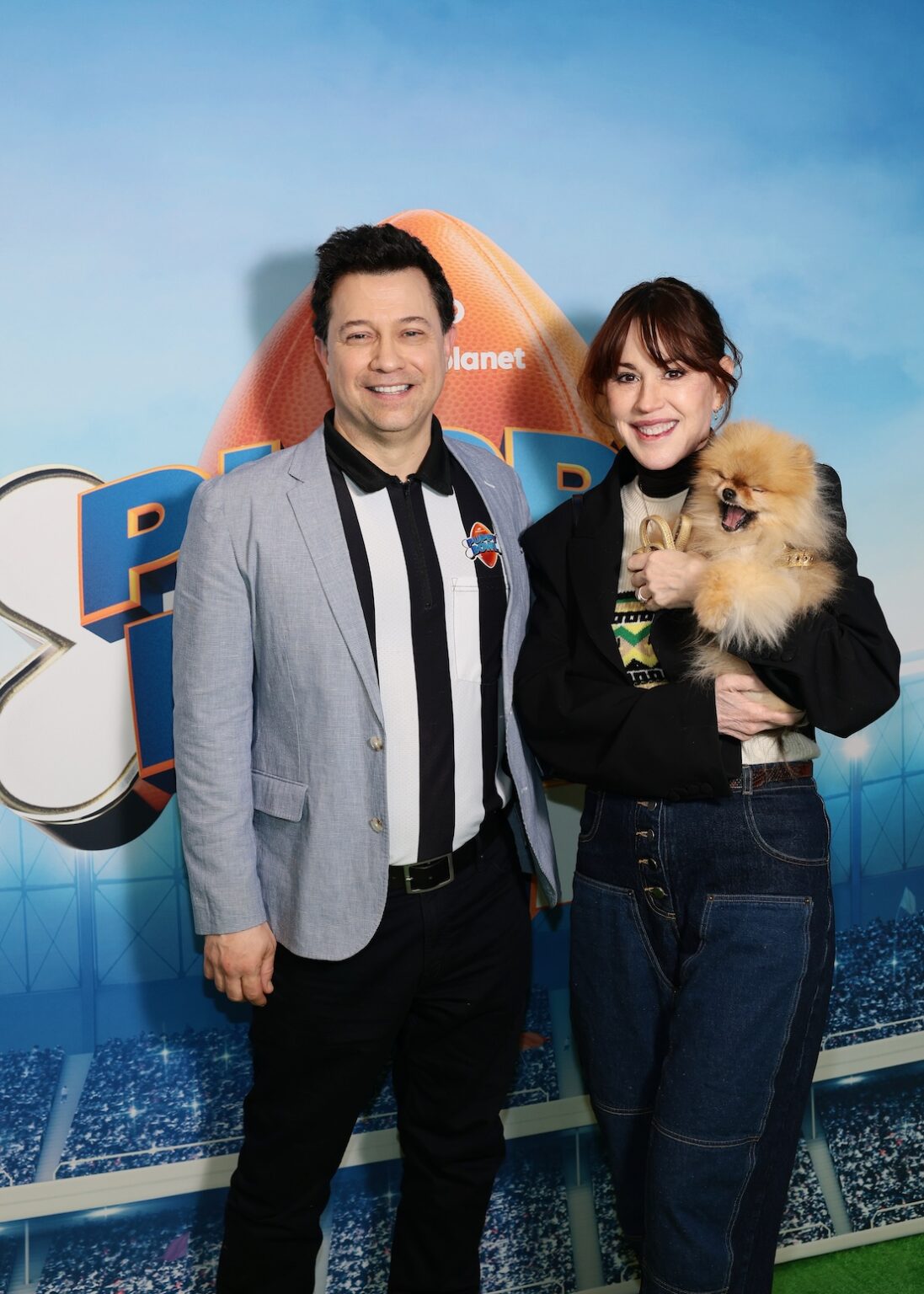 NEW YORK, NEW YORK - FEBRUARY 03: (L-R) Dan Schachner and Molly Ringwald attend Puppy Bowl XXII Press Event on February 03, 2026 in New York City. (Photo by Dimitrios Kambouris/Getty Images for Warner Bros. Discovery)