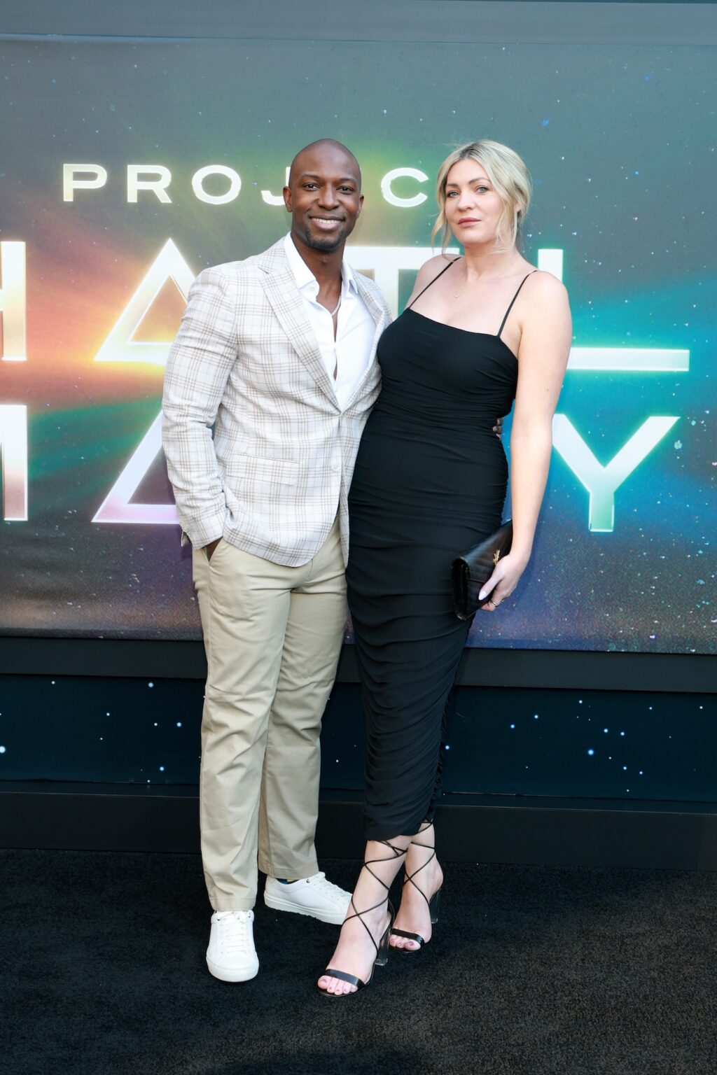 NEW YORK, NEW YORK - MARCH 18: (L-R) Dave Ogleton and Jackie Megraw attend the "Project Hail Mary" New York Premiere at Josie Robertson Plaza at Lincoln Center on March 18, 2026 in New York City. (Photo by Jason Mendez/Getty Images for Amazon MGM Studios)