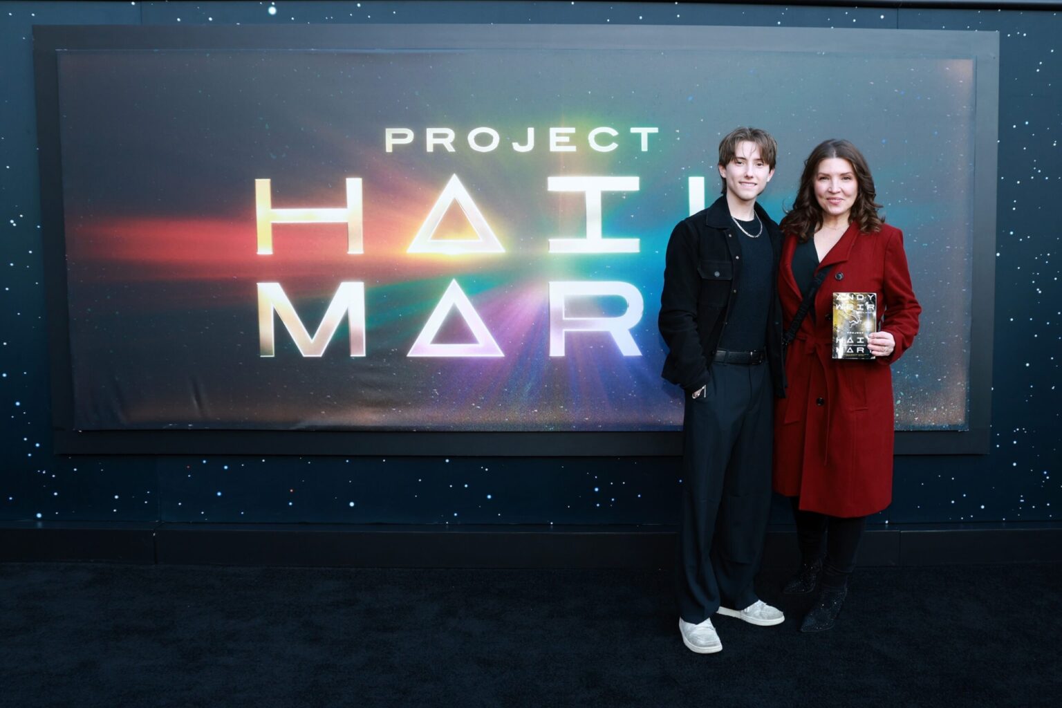 NEW YORK, NEW YORK - MARCH 18: (L-R) Connor Sharpe and Barbra Sharpe attend the "Project Hail Mary" New York Premiere at Josie Robertson Plaza at Lincoln Center on March 18, 2026 in New York City. (Photo by Jason Mendez/Getty Images for Amazon MGM Studios)