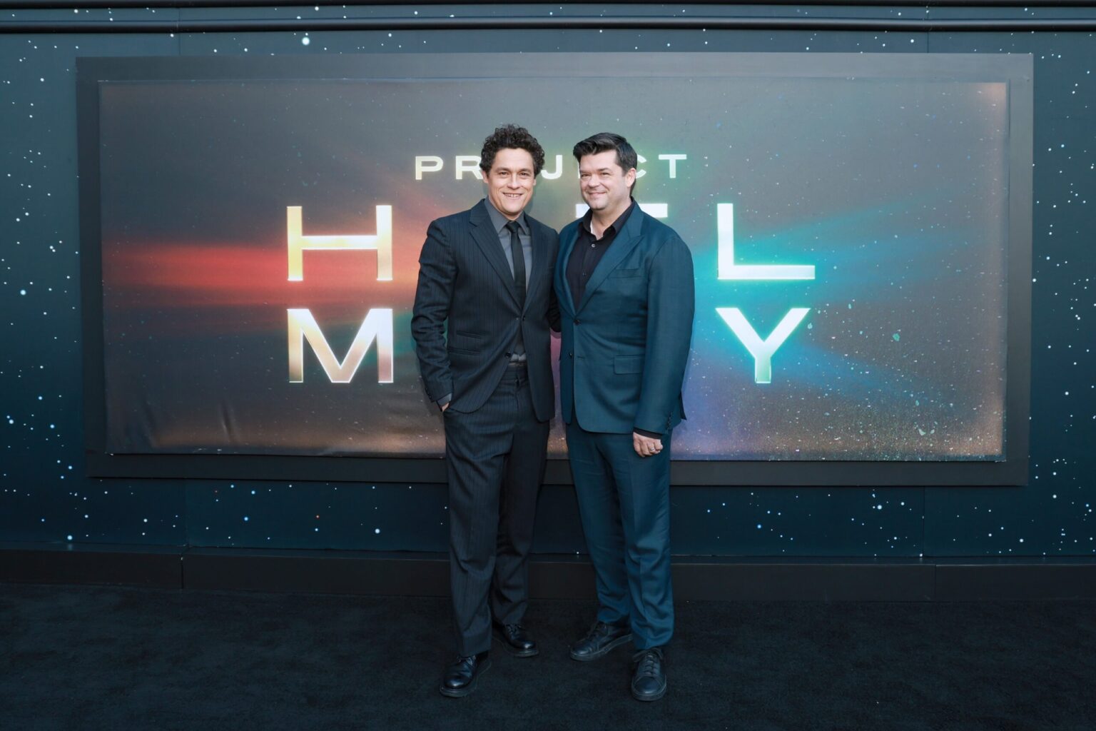 NEW YORK, NEW YORK - MARCH 18: (L-R) Phil Lord and Chris Miller attend the "Project Hail Mary" New York Premiere at Josie Robertson Plaza at Lincoln Center on March 18, 2026 in New York City. (Photo by Jason Mendez/Getty Images for Amazon MGM Studios)
