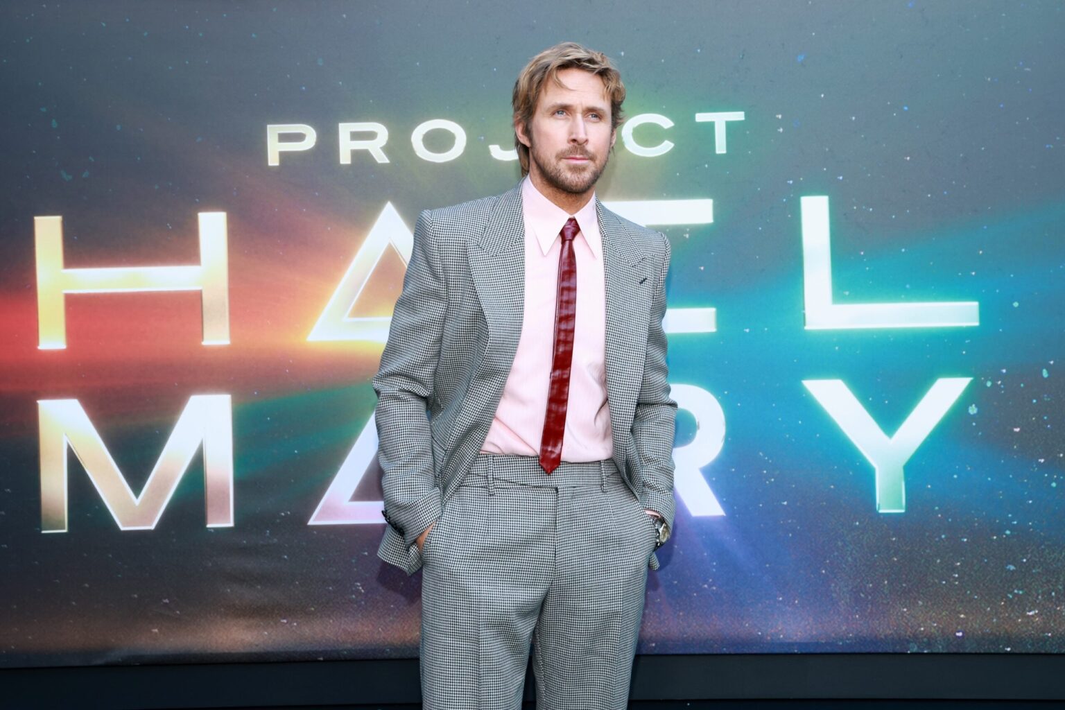 NEW YORK, NEW YORK - MARCH 18: Ryan Gosling attends the "Project Hail Mary" New York Premiere at Josie Robertson Plaza at Lincoln Center on March 18, 2026 in New York City. (Photo by Jason Mendez/Getty Images for Amazon MGM Studios)