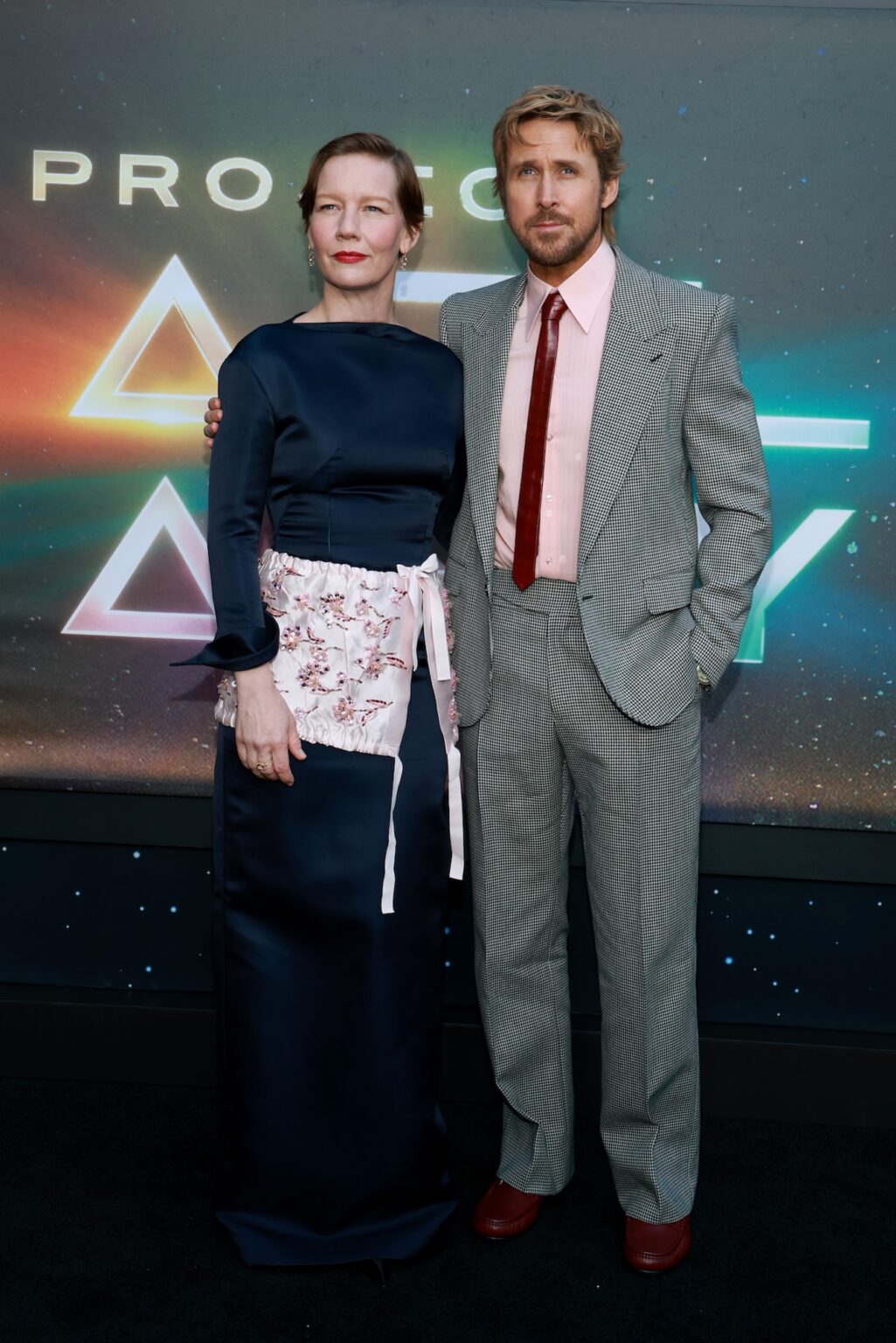 NEW YORK, NEW YORK - MARCH 18: Sandra Hüller and Ryan Gosling attend the "Project Hail Mary" New York Premiere at Josie Robertson Plaza at Lincoln Center on March 18, 2026 in New York City. (Photo by Jason Mendez/Getty Images for Amazon MGM Studios)