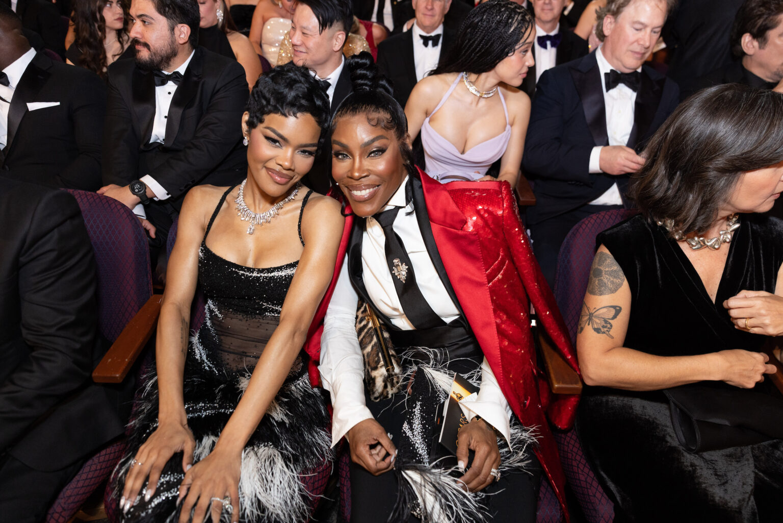Teyana Taylor and Nikki Taylor attend the 98th Oscars® at the Dolby® Theatre at Ovation Hollywood on Sunday, March 15, 2026.